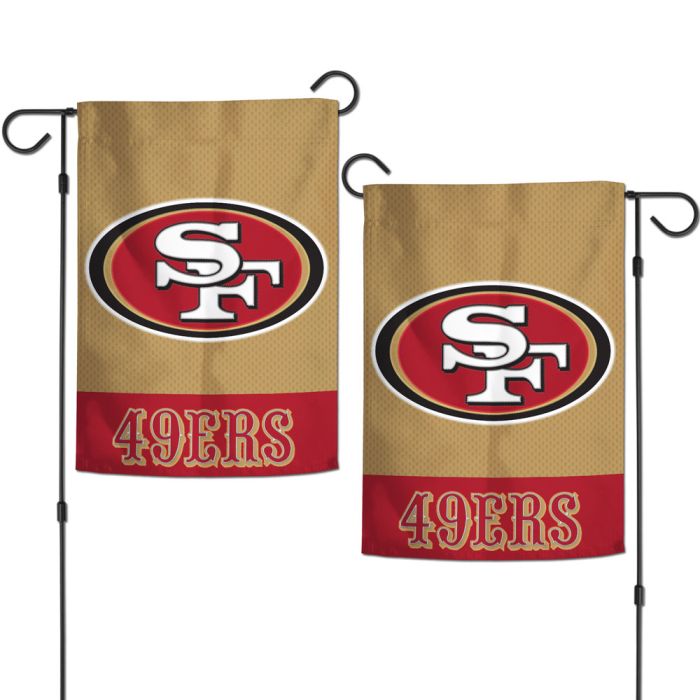 San Francisco 49ers Applique 12.5" x 18" Garden Flag - Sports Collectibles, Sports Memorabilia, Sports Fan Shop, Sports Gifts