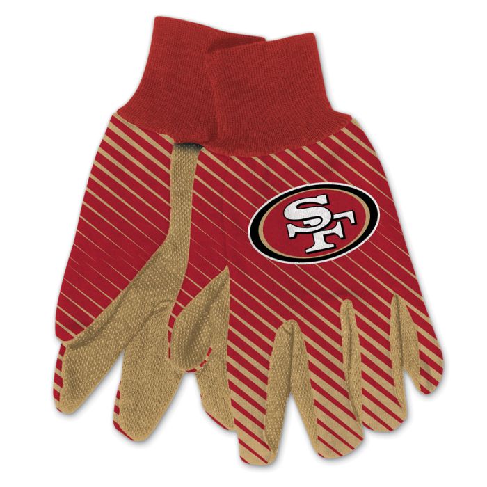 San Francisco 49ers Adult Two-Tone Gloves - Sports Collectibles, Sports Memorabilia, Sports Fan Shop, Sports Gifts