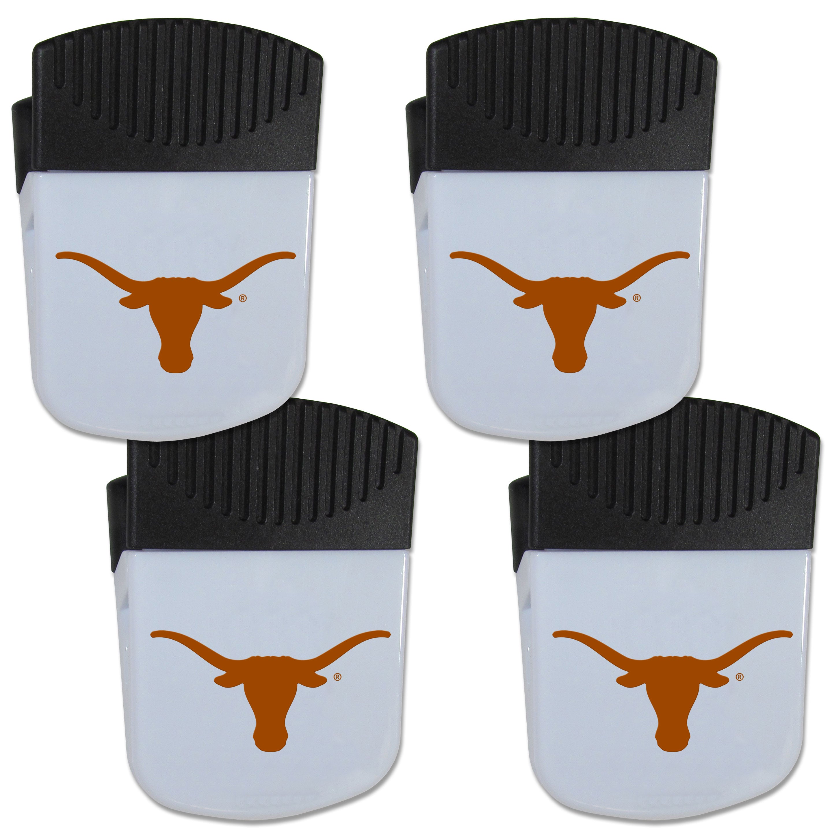 Texas Longhorns Chip Clip Magnet with Bottle Opener, 4 pack
