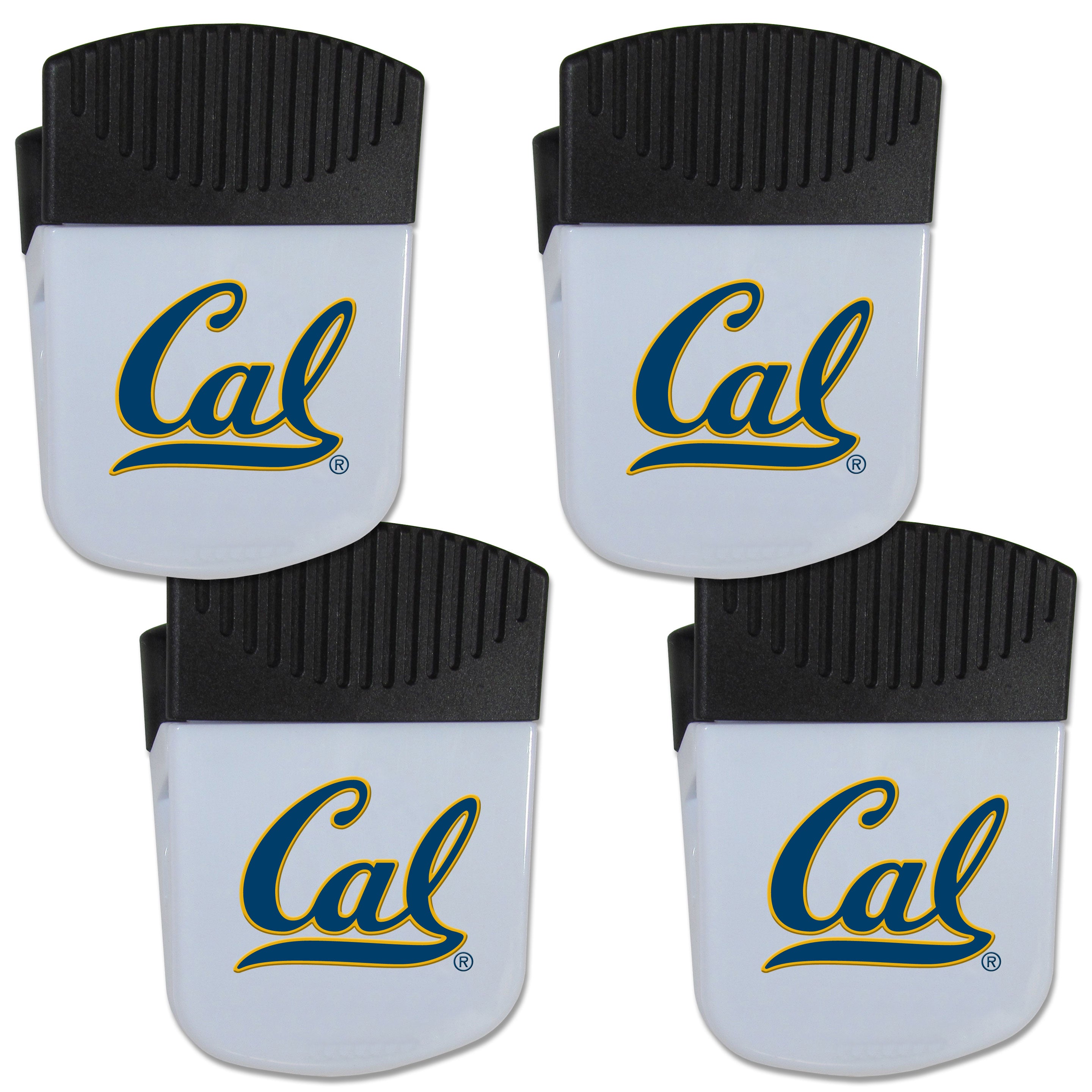 Cal Berkeley Bears Chip Clip Magnet with Bottle Opener, 4 pack