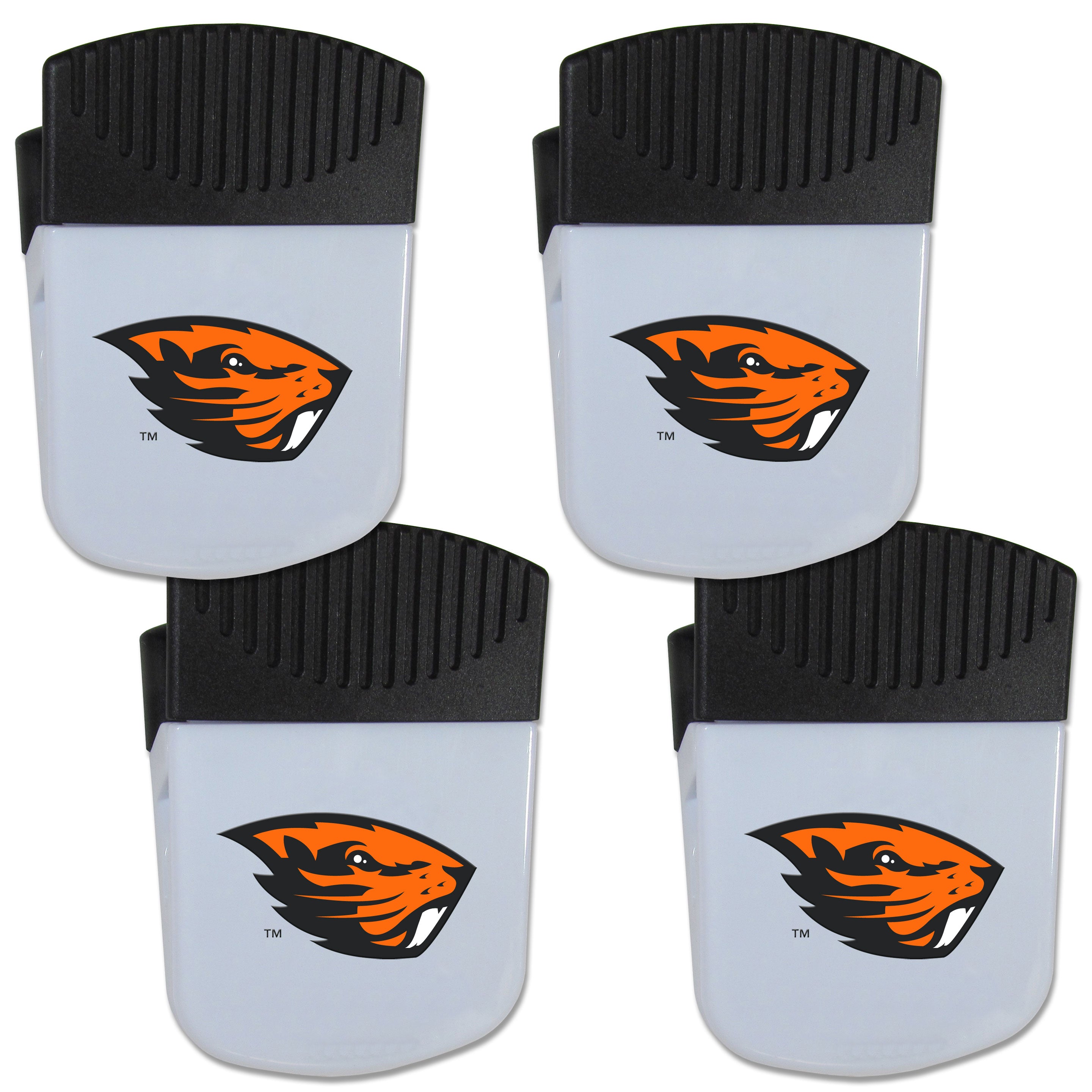 Oregon St. Beavers Chip Clip Magnet with Bottle Opener, 4 pack