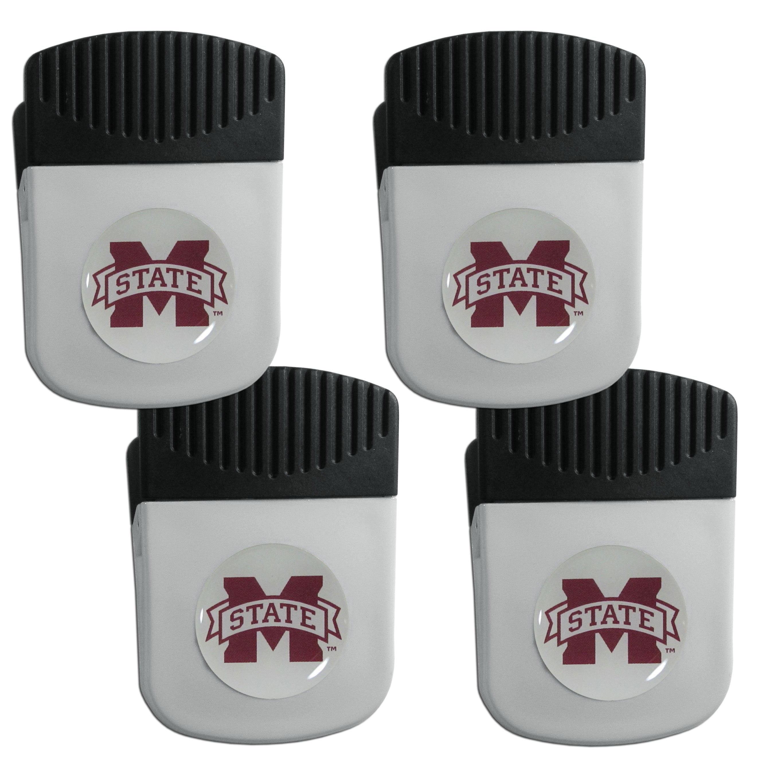 Mississippi St. Bulldogs Clip Magnet with Bottle Opener, 4 pack