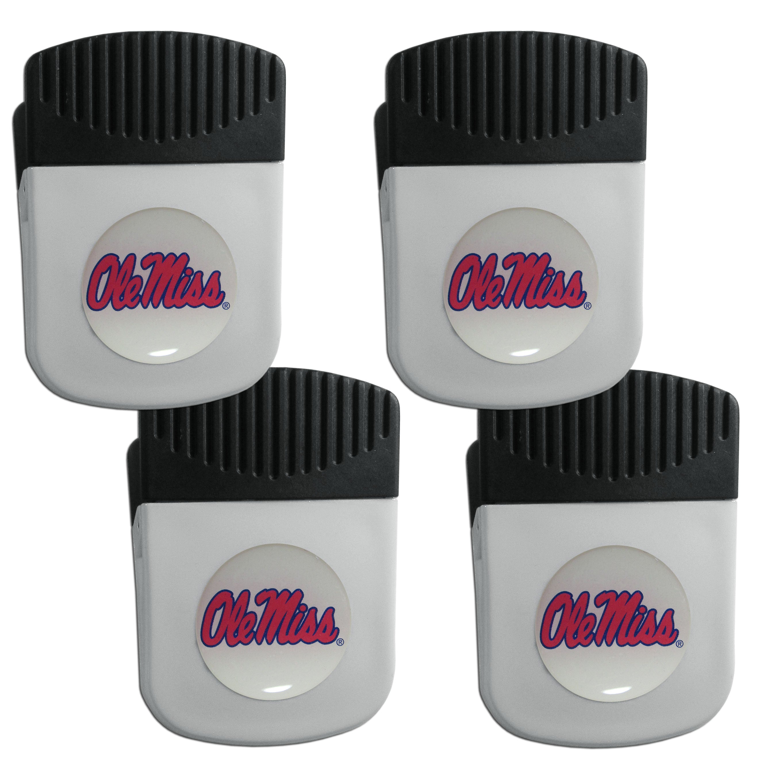 Mississippi Rebels Clip Magnet with Bottle Opener, 4 pack