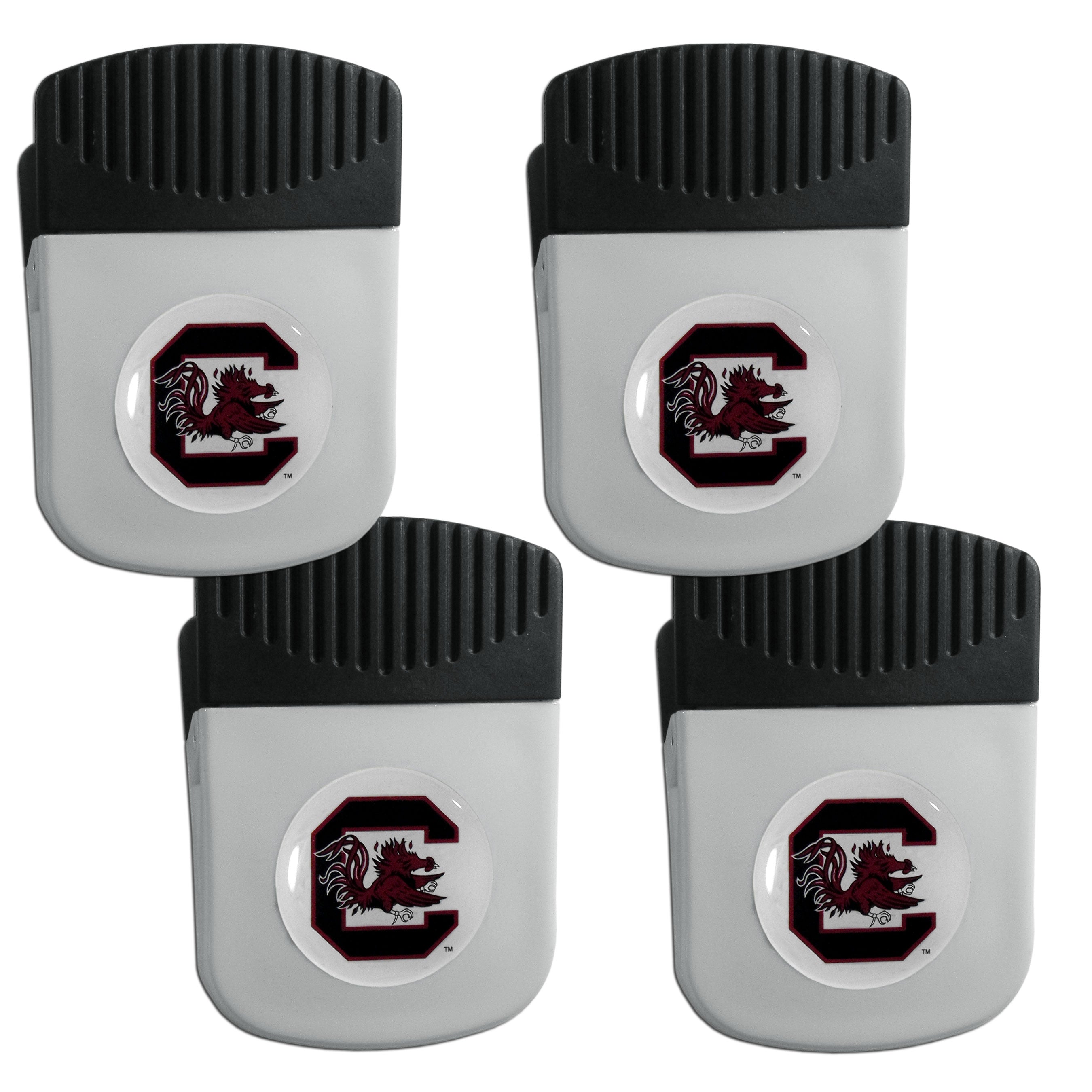 S. Carolina Gamecocks Clip Magnet with Bottle Opener, 4 pack