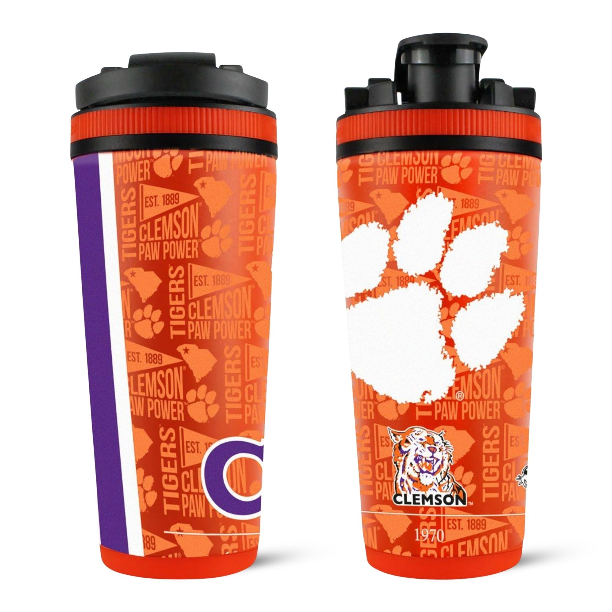 The College Vault - Clemson Tigers 4D Ice Shaker - Sports Gifts, Sports Memorabilia, Sports Collectibles, Fan Shop
