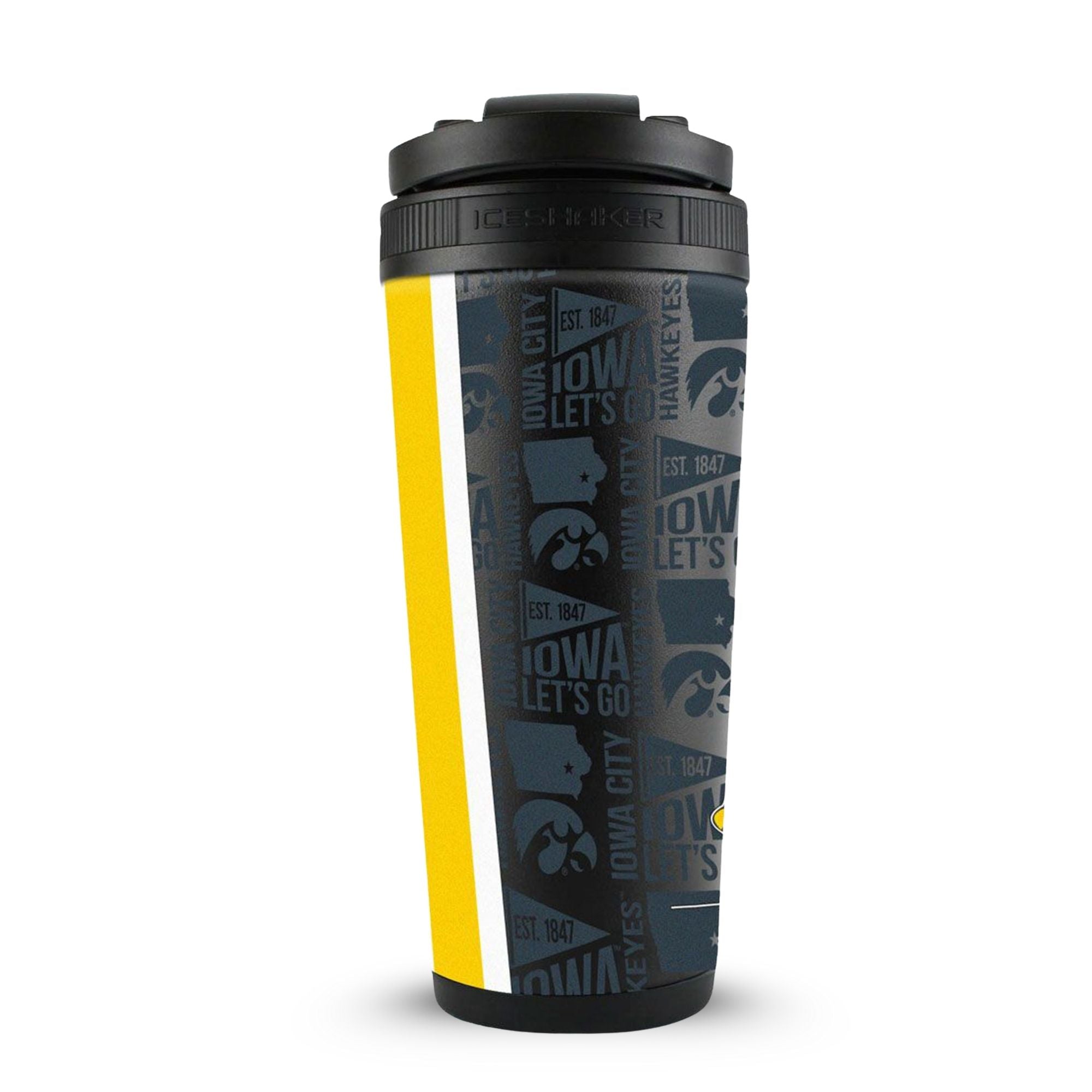 The College Vault - Iowa Hawkeyes 4D Ice Shaker - Sports Gifts, Sports Memorabilia, Sports Collectibles, Fan Shop
