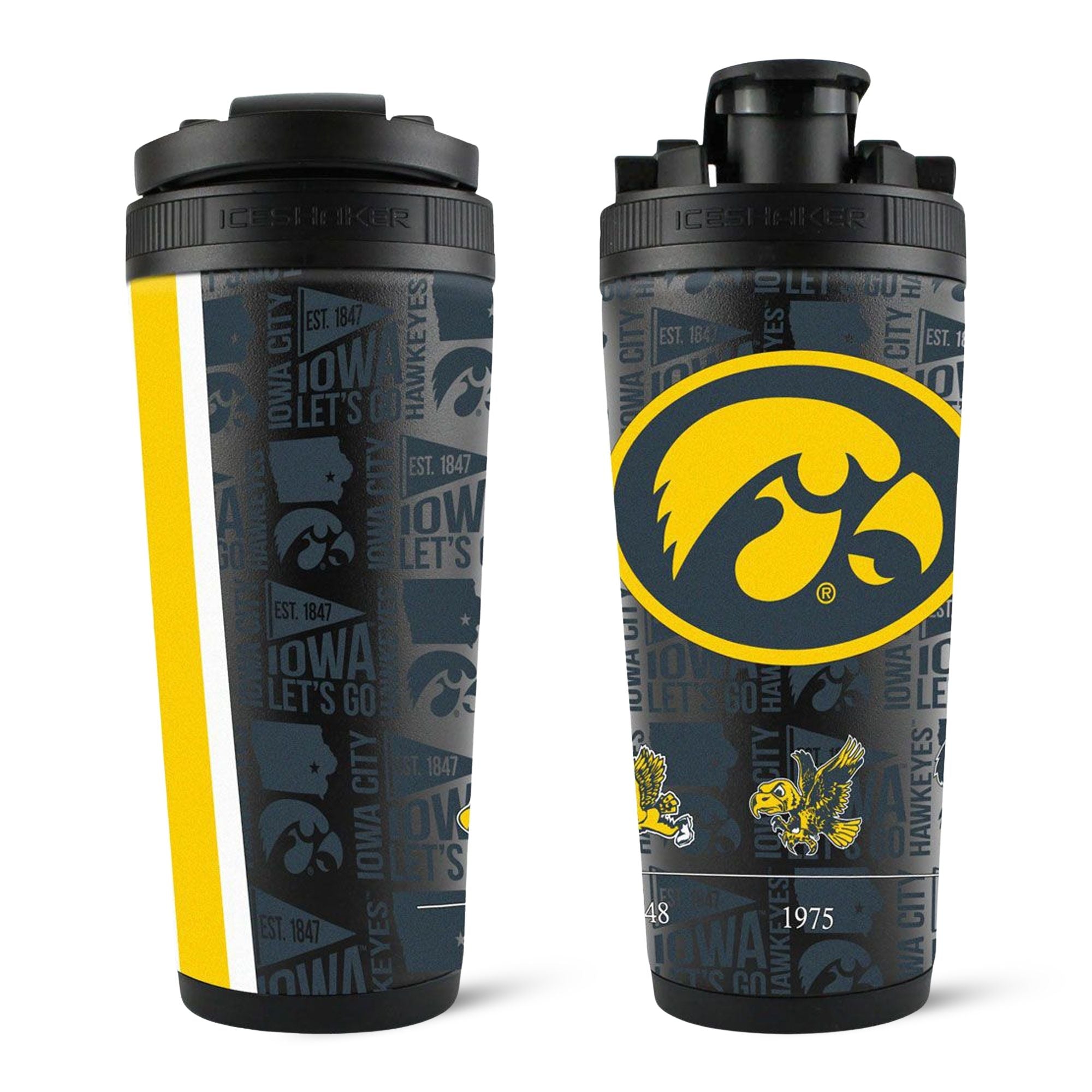 The College Vault - Iowa Hawkeyes 4D Ice Shaker - Sports Gifts, Sports Memorabilia, Sports Collectibles, Fan Shop