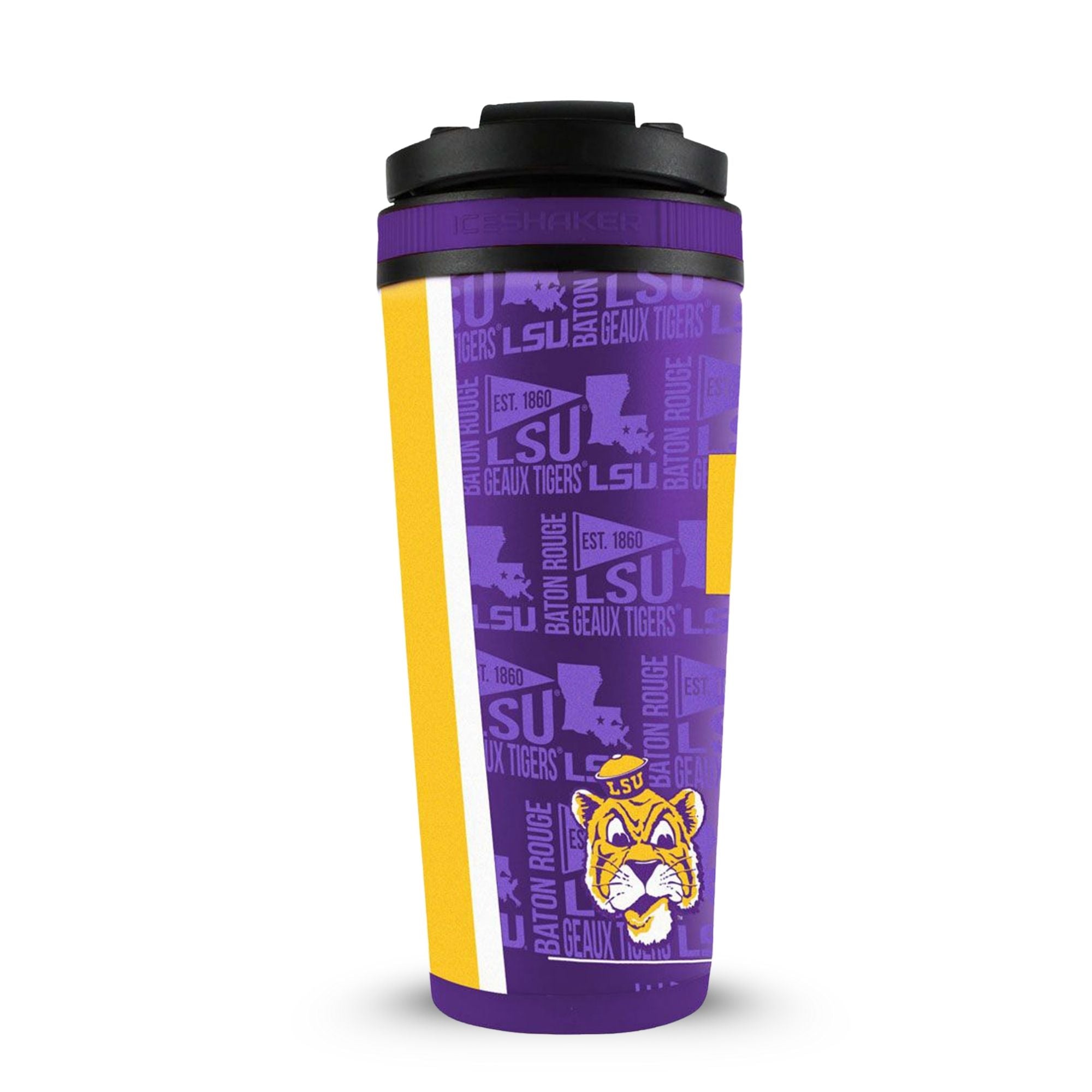 The College Vault - LSU Tigers 4D Ice Shaker - Sports Gifts, Sports Memorabilia, Sports Collectibles, Fan Shop
