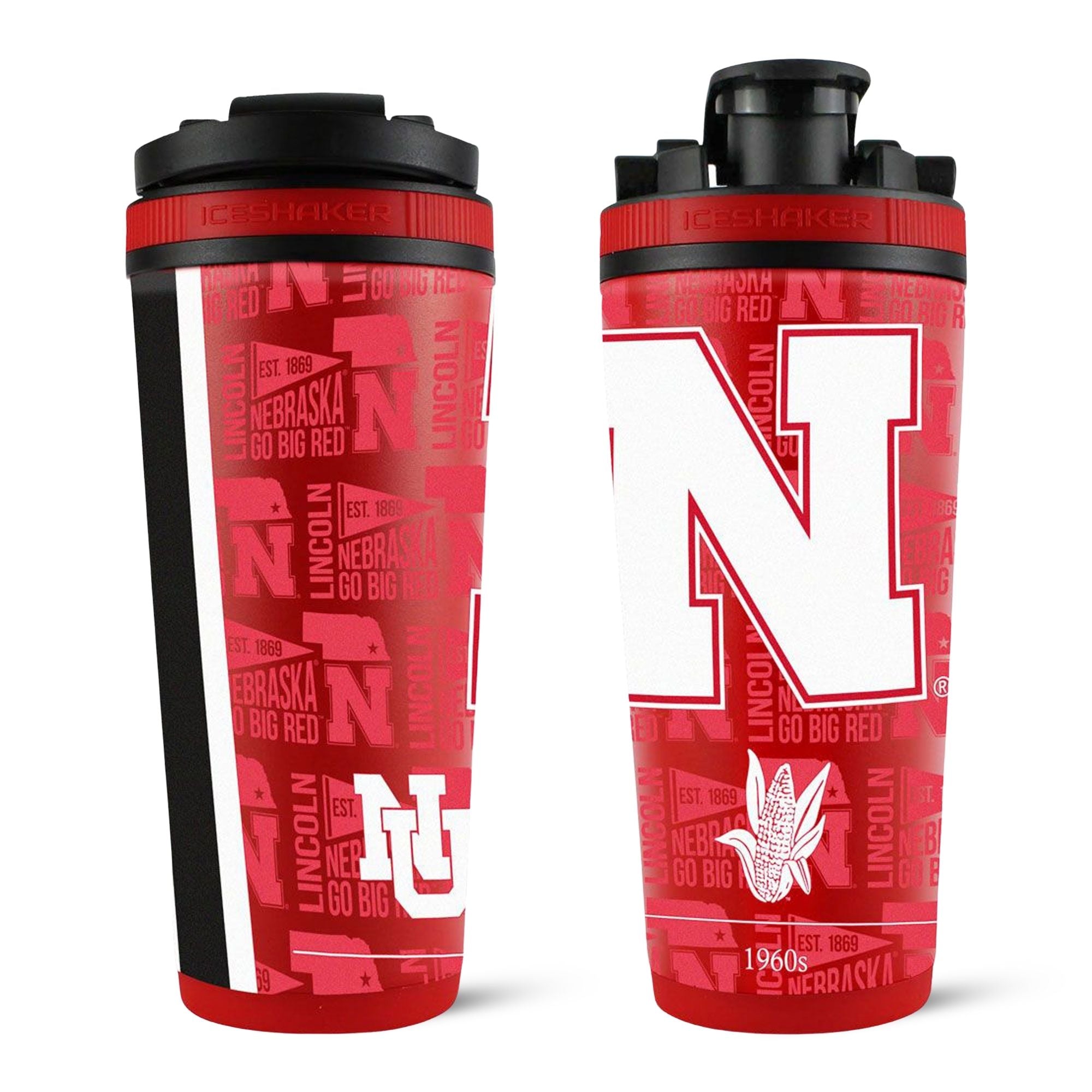 Officially Licensed University of Nebraska 26oz Ice Shaker - Sports Gifts, Sports Memorabilia, Sports Collectibles, Fan Shop