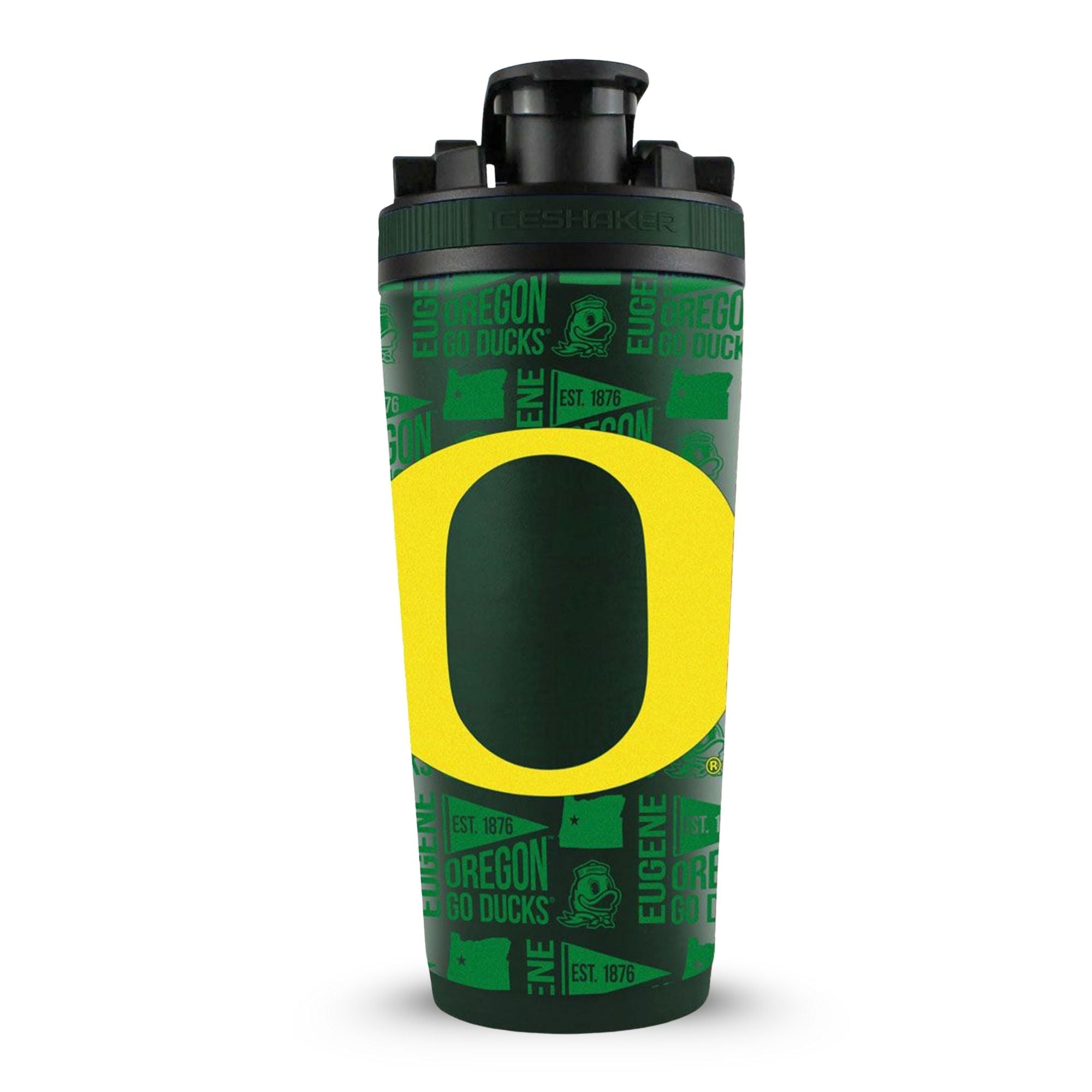 Officially Licensed University of Oregon 26oz Ice Shaker - Sports Gifts, Sports Memorabilia, Sports Collectibles, Fan Shop