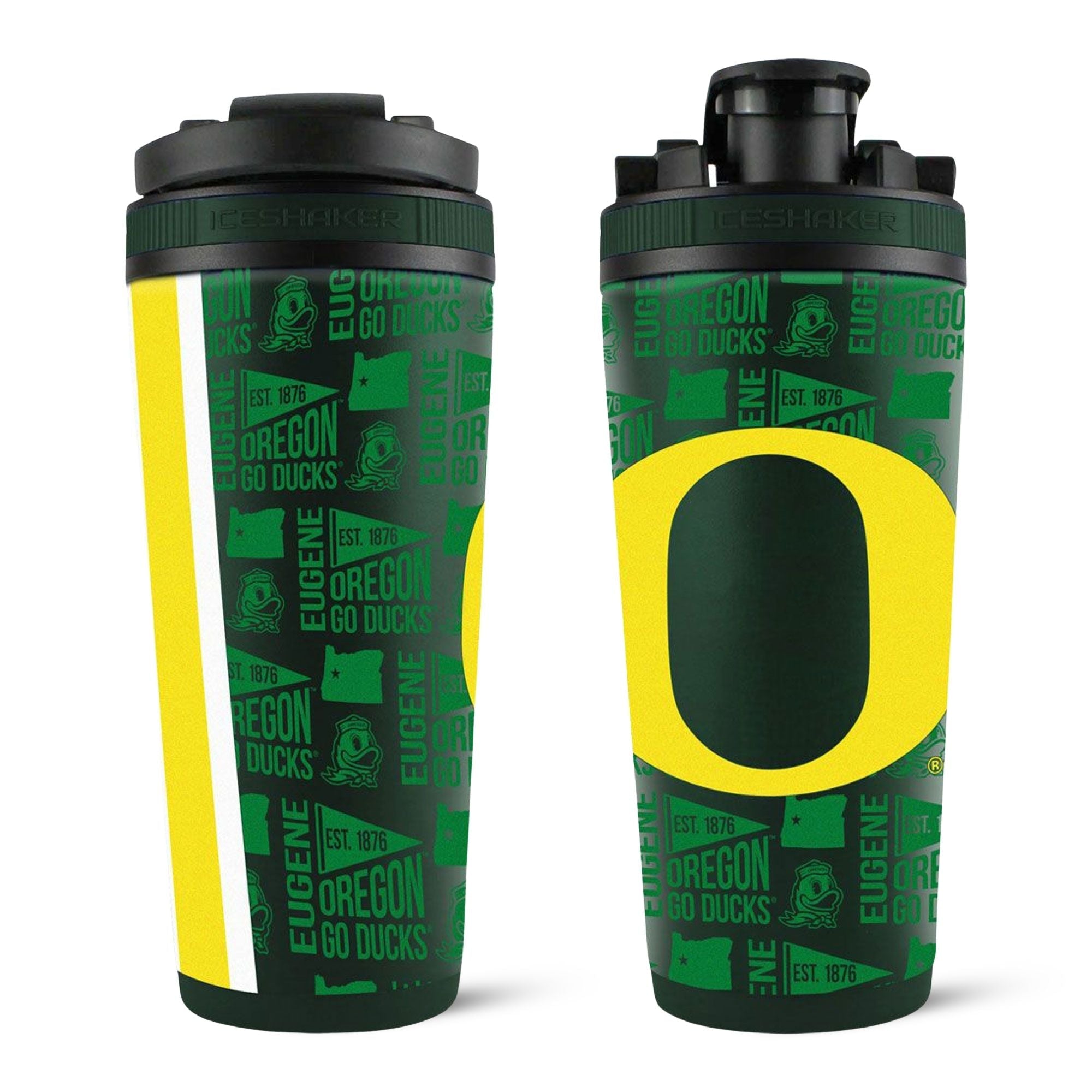 Officially Licensed University of Oregon 26oz Ice Shaker - Sports Gifts, Sports Memorabilia, Sports Collectibles, Fan Shop