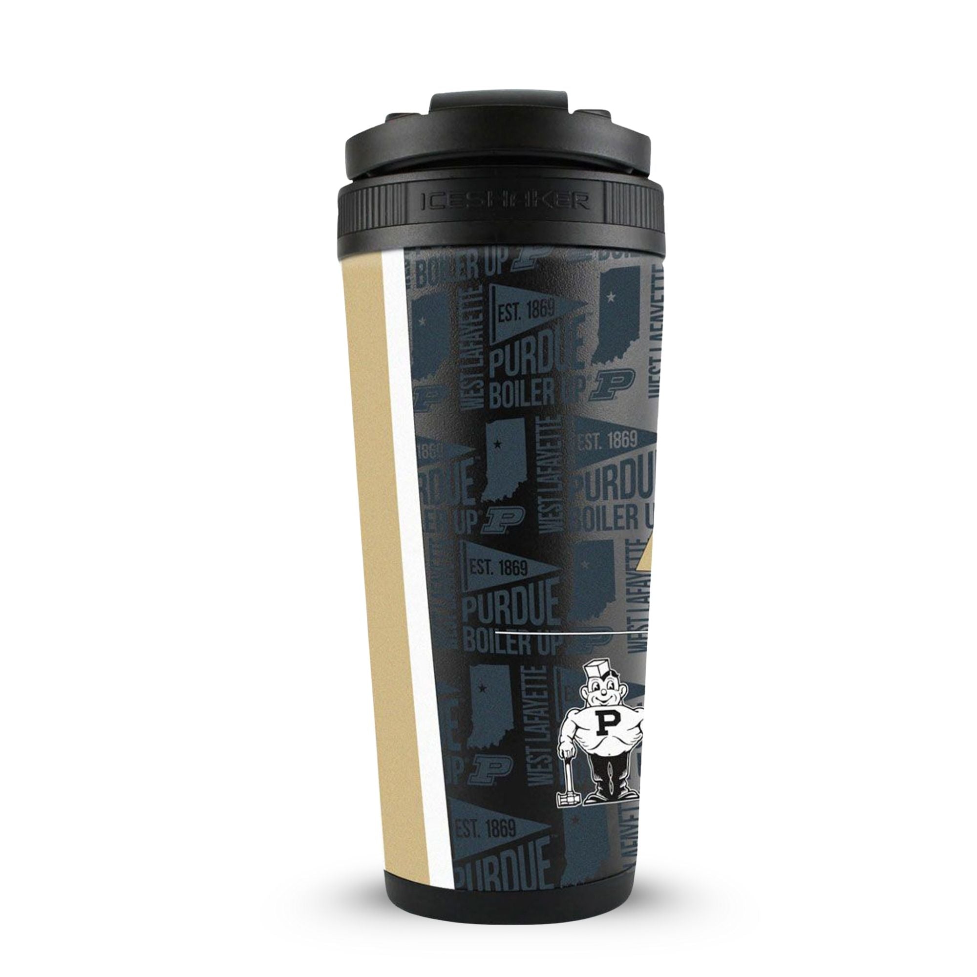 The College Vault - Purdue Boilermakers 4D Ice Shaker - Sports Gifts, Sports Memorabilia, Sports Collectibles, Fan Shop