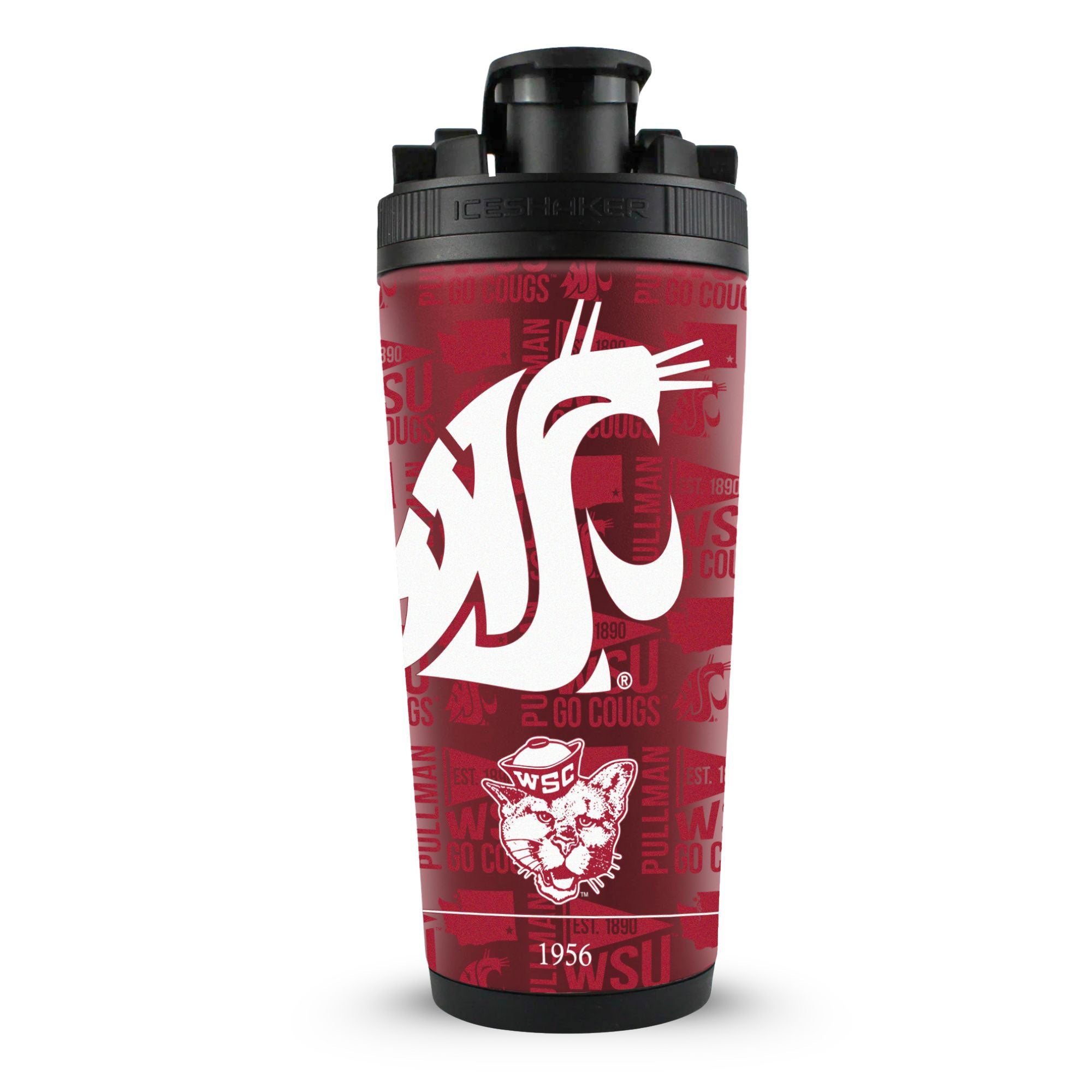 The College Vault - Washington State Cougars 4D Ice Shaker - Sports Gifts, Sports Memorabilia, Sports Collectibles, Fan Shop