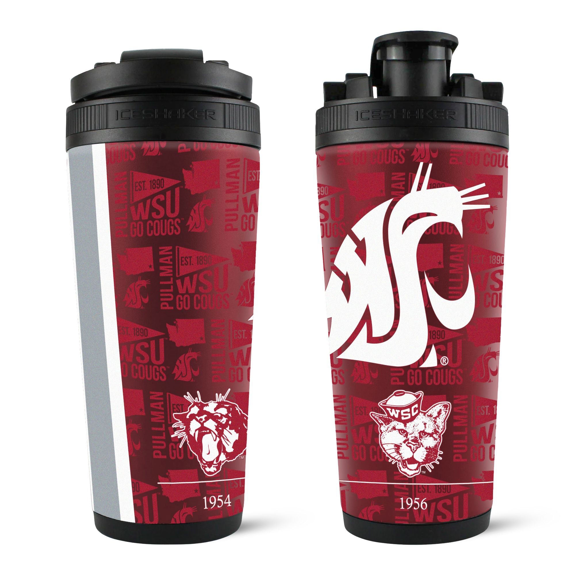 The College Vault - Washington State Cougars 4D Ice Shaker - Sports Gifts, Sports Memorabilia, Sports Collectibles, Fan Shop