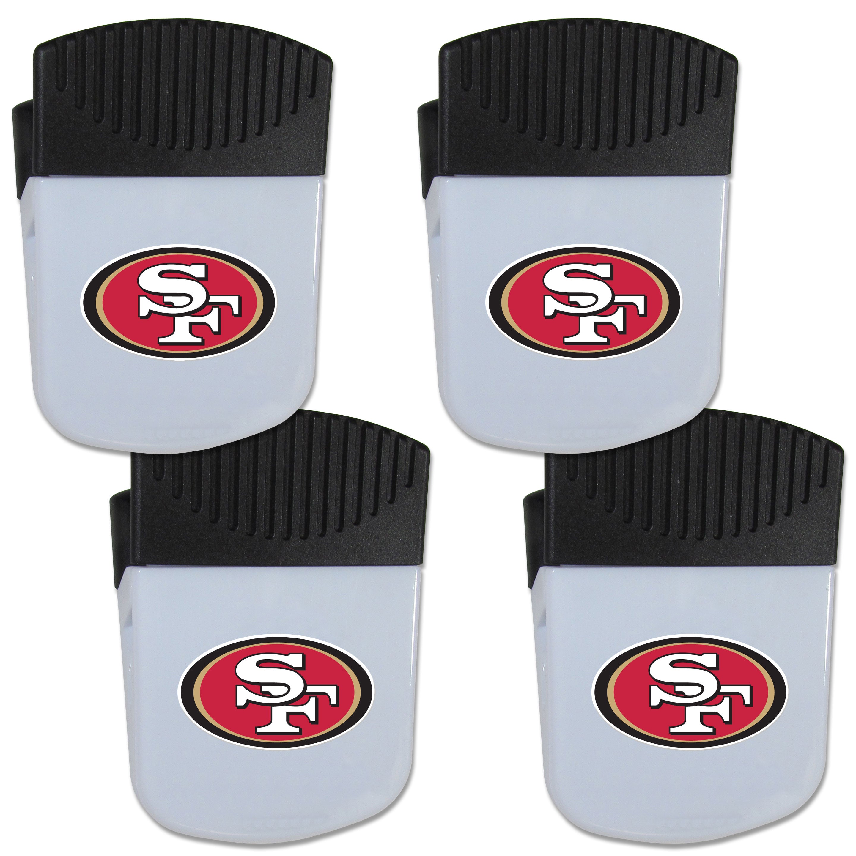 San Francisco 49ers Chip Clip Magnet with Bottle Opener, 4 pack