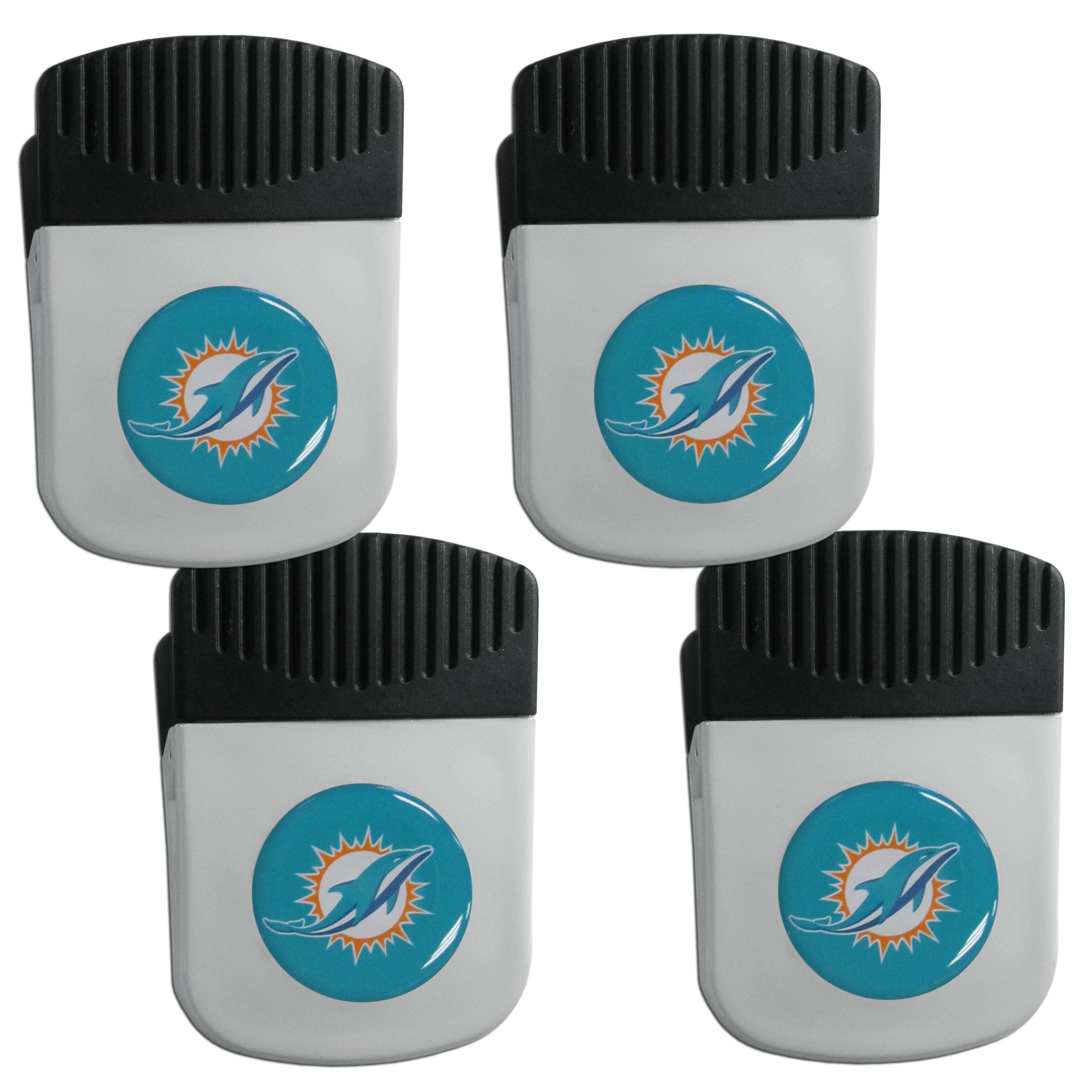 Miami Dolphins Clip Magnet with Bottle Opener, 4 pack