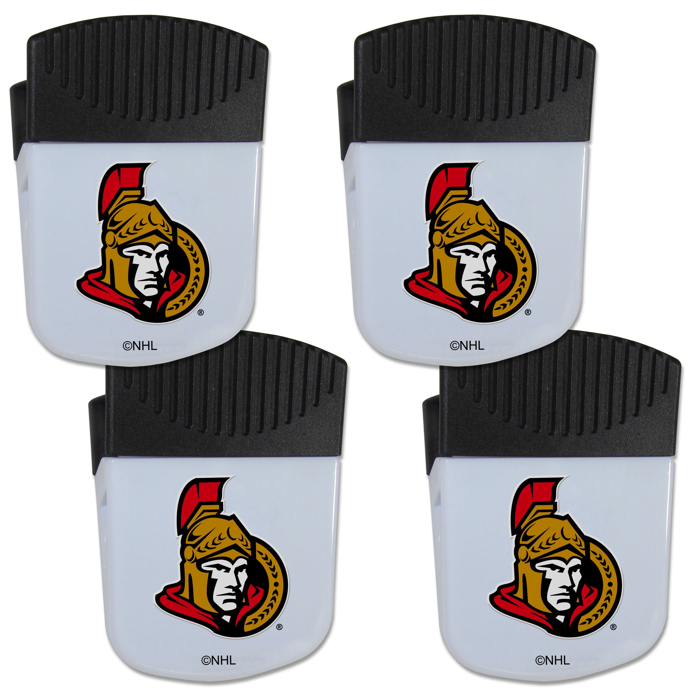Ottawa Senators Chip Clip Magnet with Bottle Opener, 4 pack