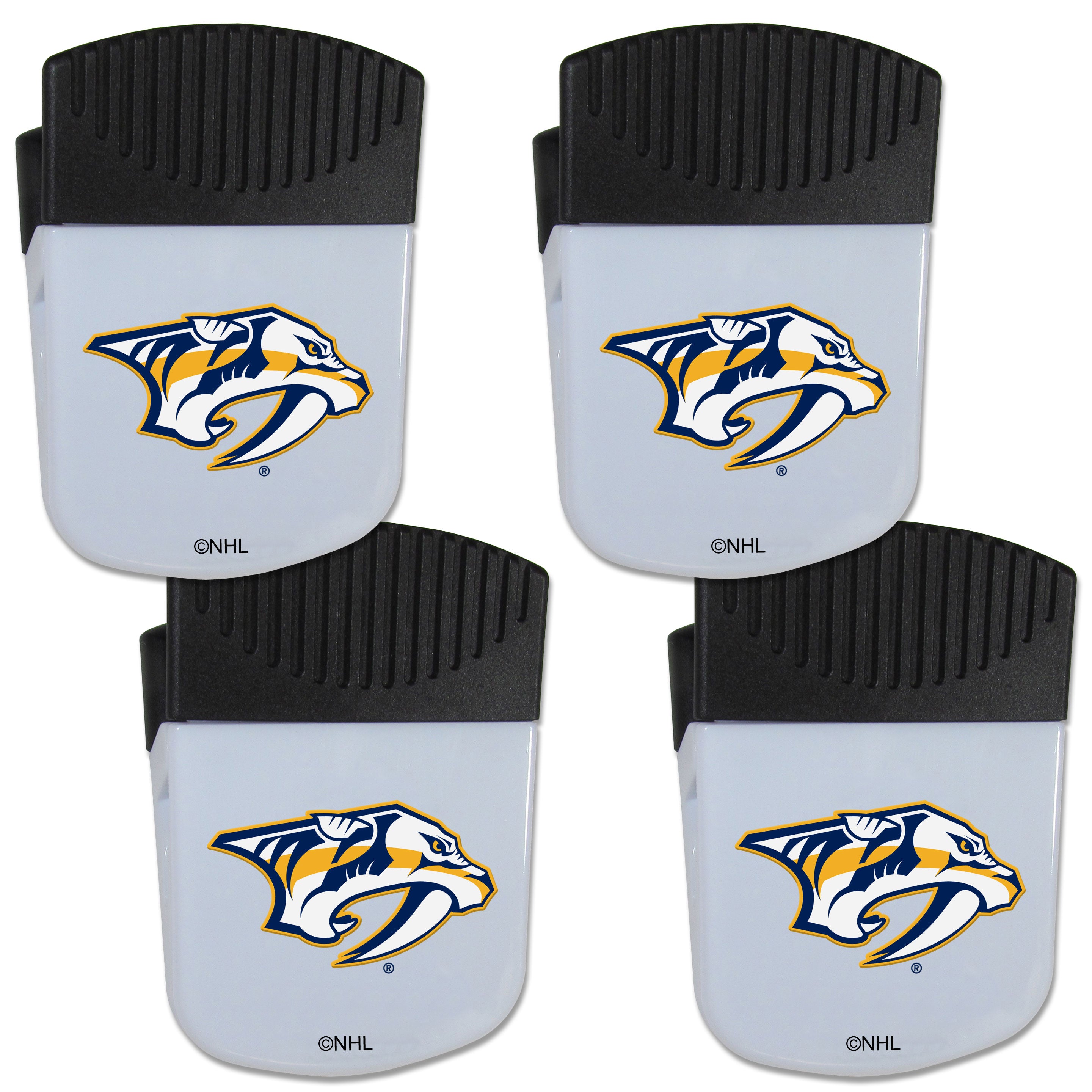 Nashville Predators Chip Clip Magnet with Bottle Opener, 4 pack