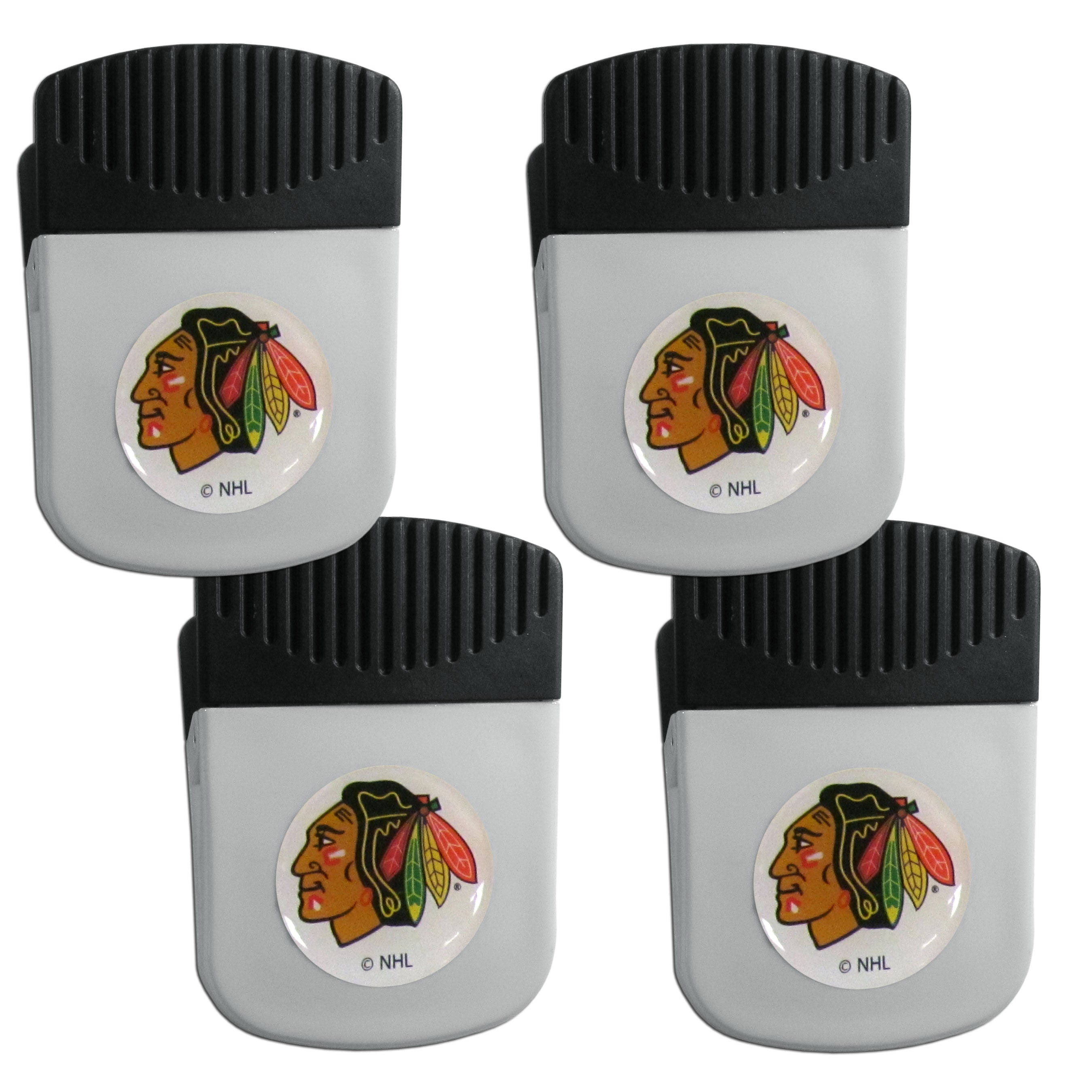 Chicago Blackhawks Clip Magnet with Bottle Opener, 4 pack
