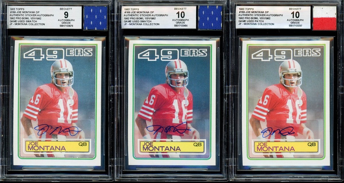 “Montana Collection" – BGS/BAS Graded Cards & Autographs of Joe Montana – (1) Card Per Box - Sports Gifts, Sports Memorabilia, Sports Collectibles, Fan Shop