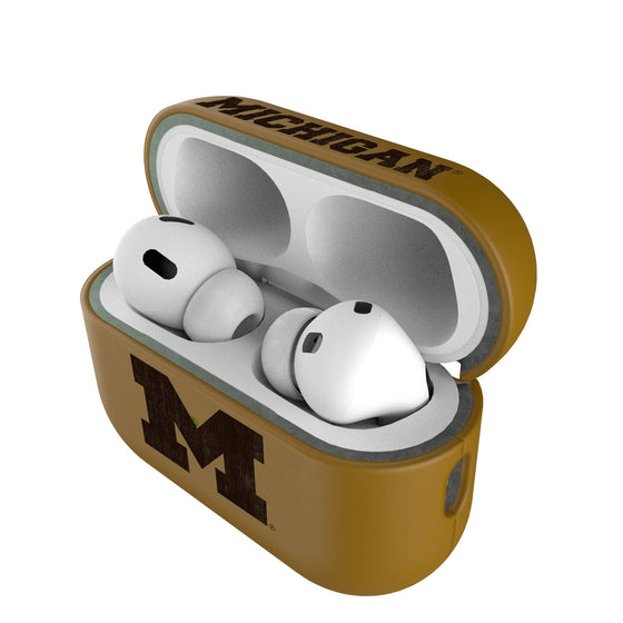 Michigan Wolverines Burn AirPod Case Cover - Sports Gifts, Sports Memorabilia, Sports Collectibles, Fan Shop