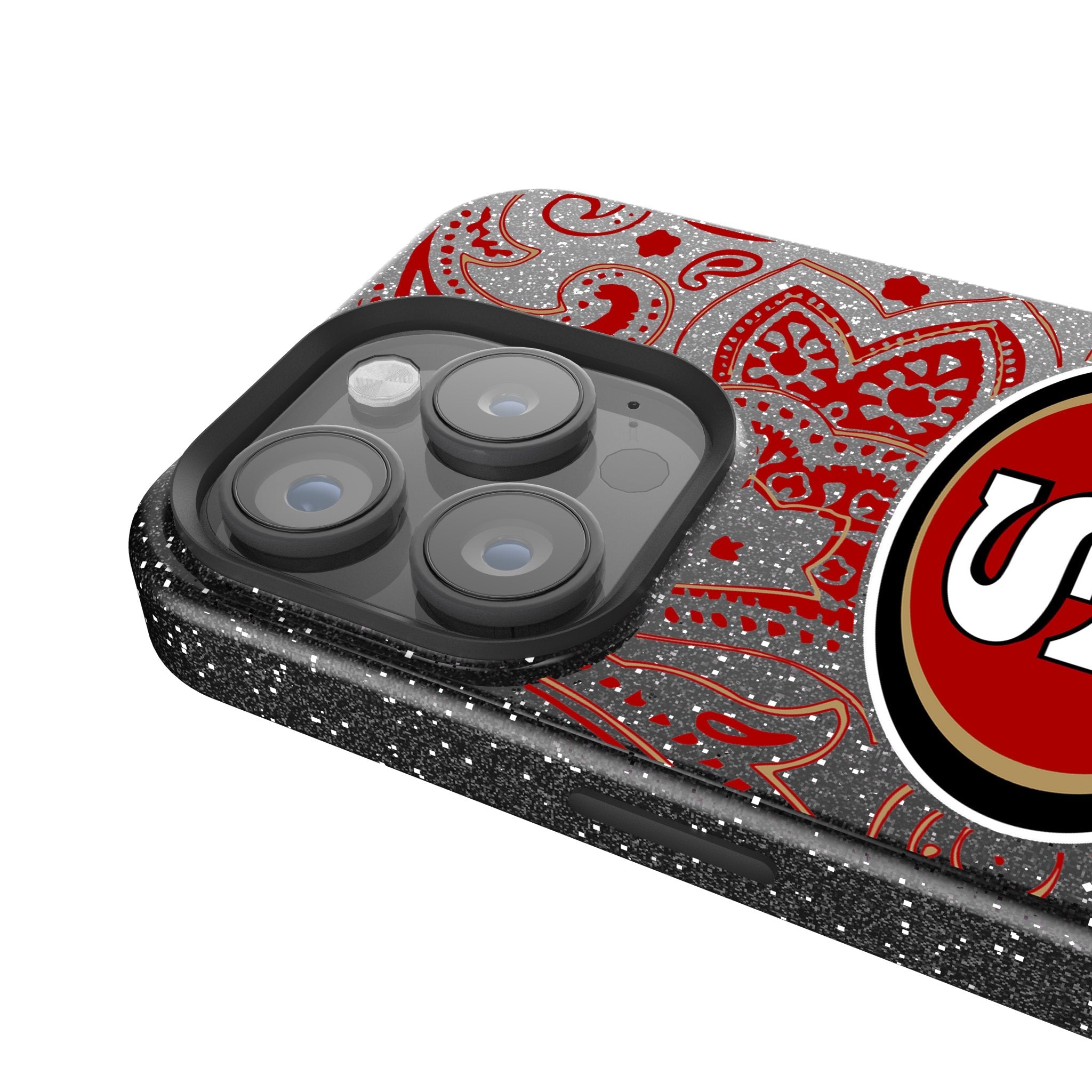 San Francisco 49ers Paisley Bling Phone Case - Sports Gifts, Sports Memorabilia, Sports Collectibles, Fan Shop