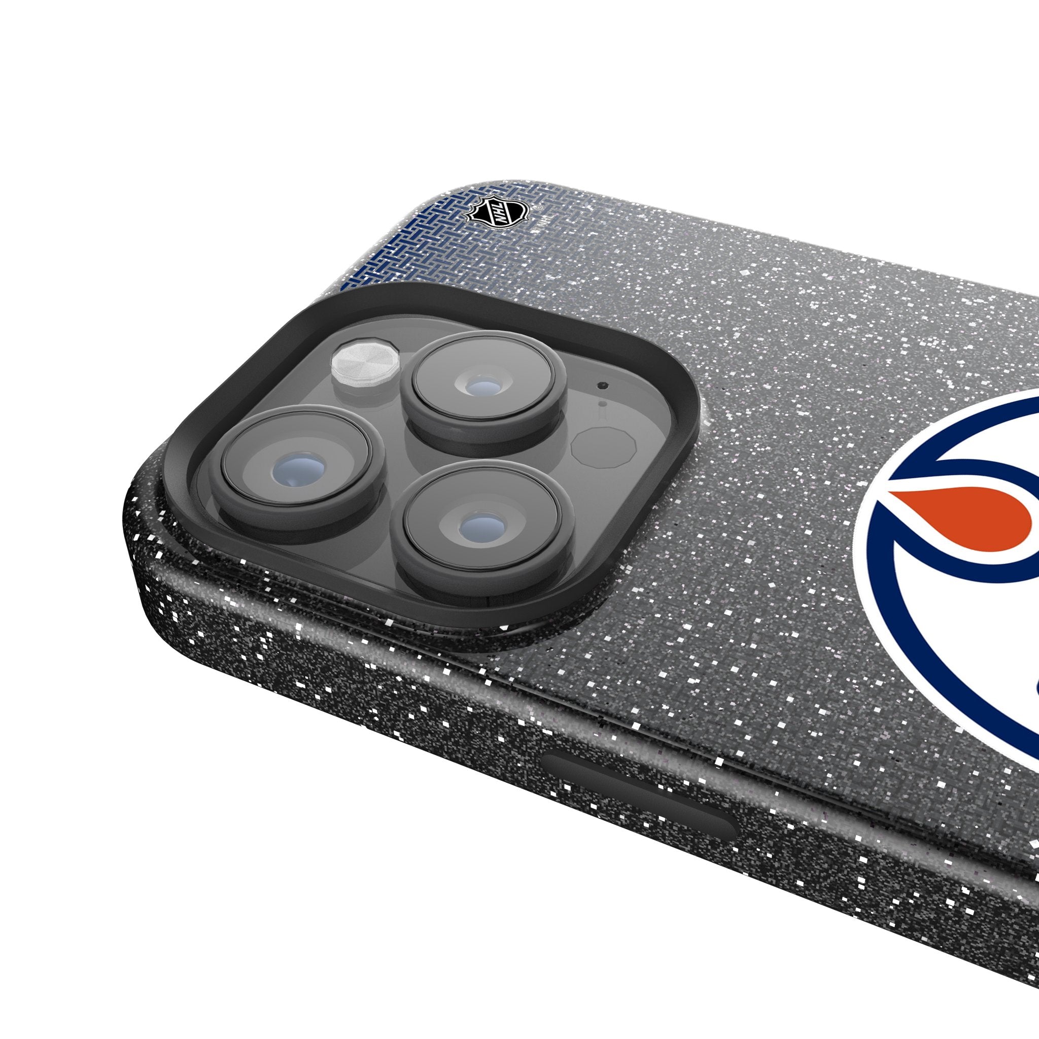 Edmonton Oilers Linen Bling Phone Case for Apple iPhone - Sports Gifts, Sports Memorabilia, Sports Collectibles, Fan Shop