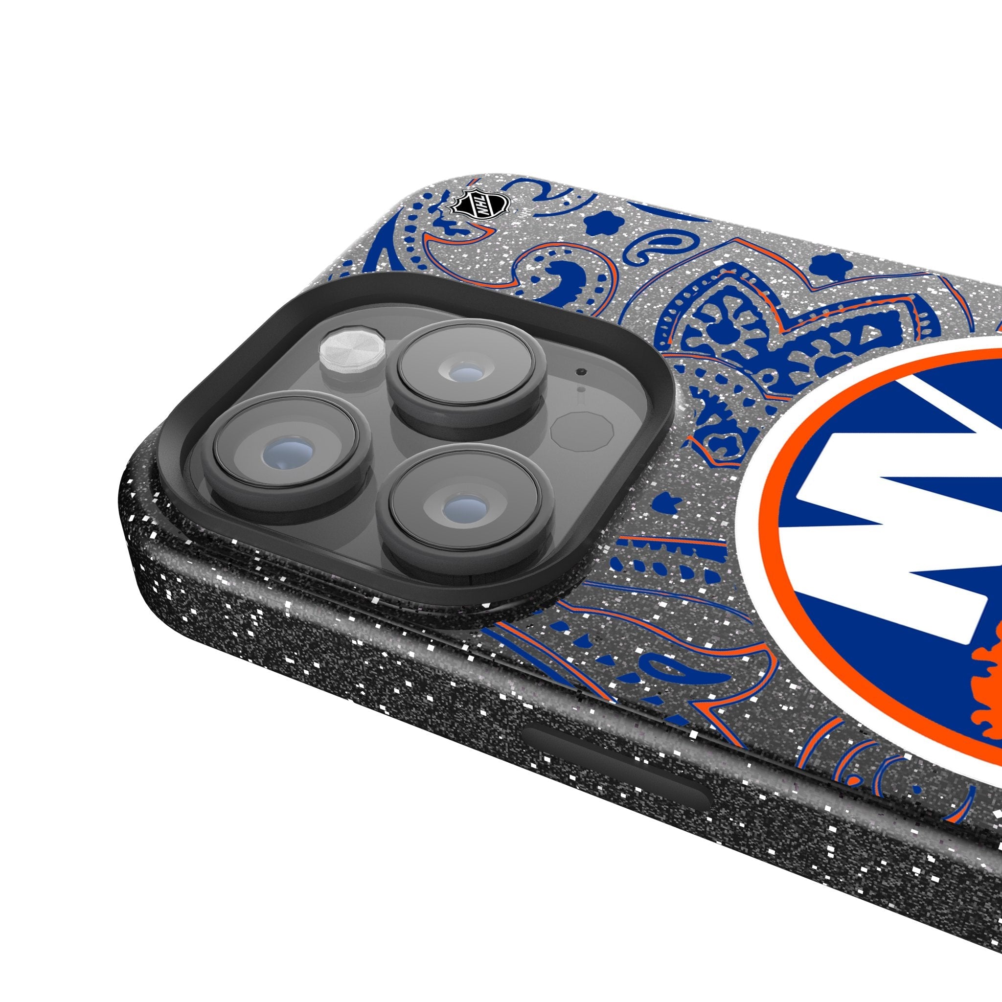 New York Islanders Paisley Bling Phone Case - Sports Gifts, Sports Memorabilia, Sports Collectibles, Fan Shop