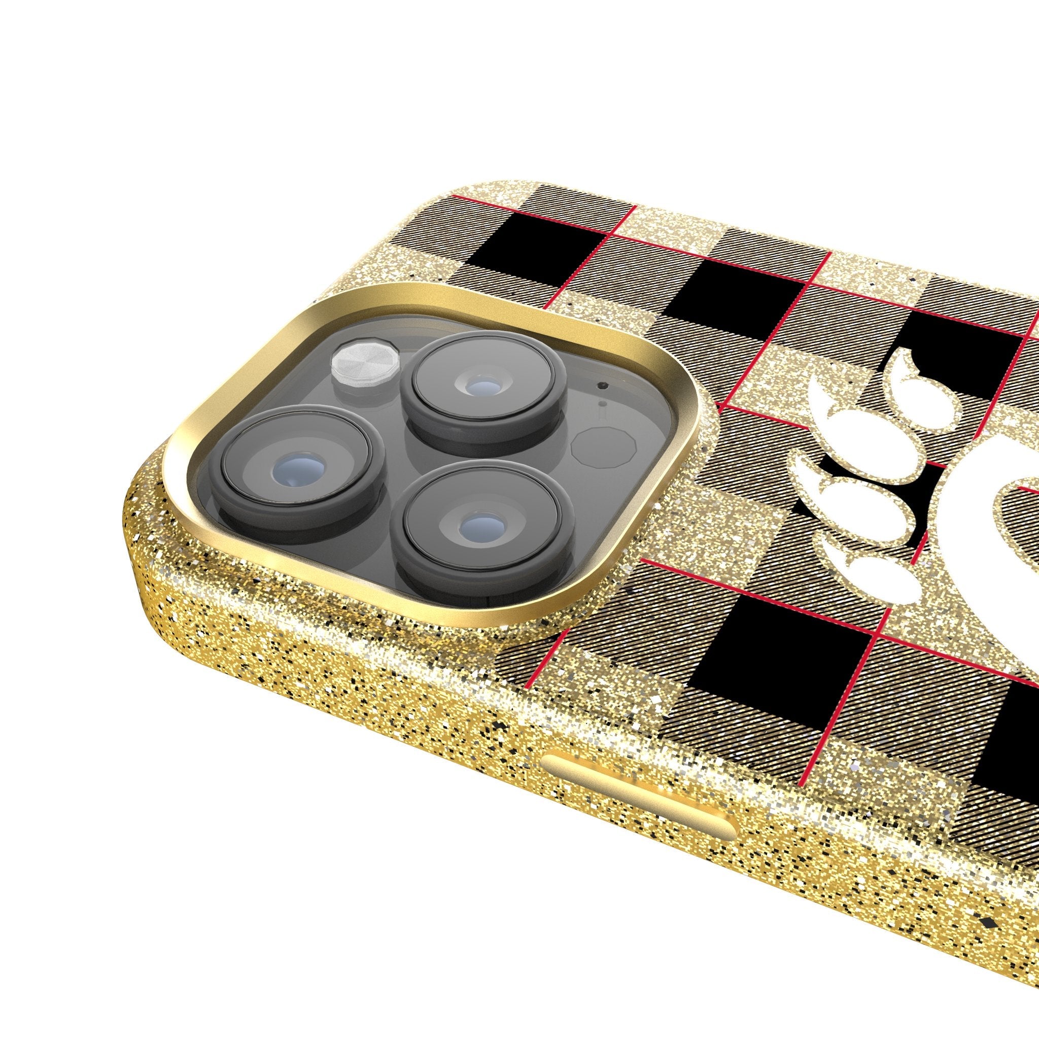 University of Cincinnati Bearcats Plaid Bling Phone Case - Sports Gifts, Sports Memorabilia, Sports Collectibles, Fan Shop