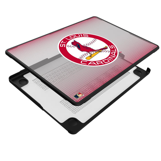 St Louis Cardinals 1966-1997 - Cooperstown Collection Linen Laptop Case for Apple MacBook - Sports Gifts, Sports Memorabilia, Sports Collectibles, Fan Shop