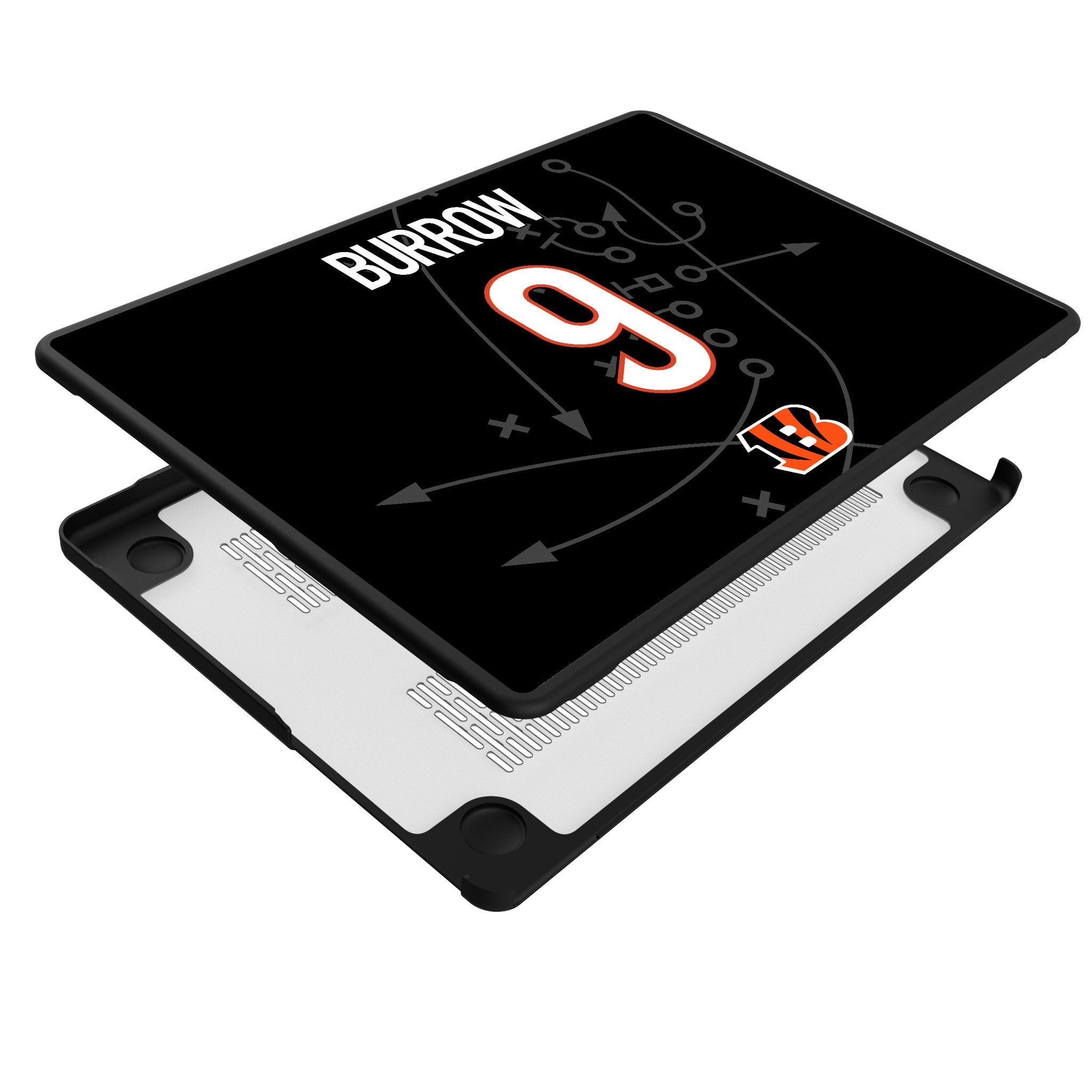Joe Burrow Cincinnati Bengals 9 Game Tactic Laptop Case for Apple MacBook - Sports Gifts, Sports Memorabilia, Sports Collectibles, Fan Shop