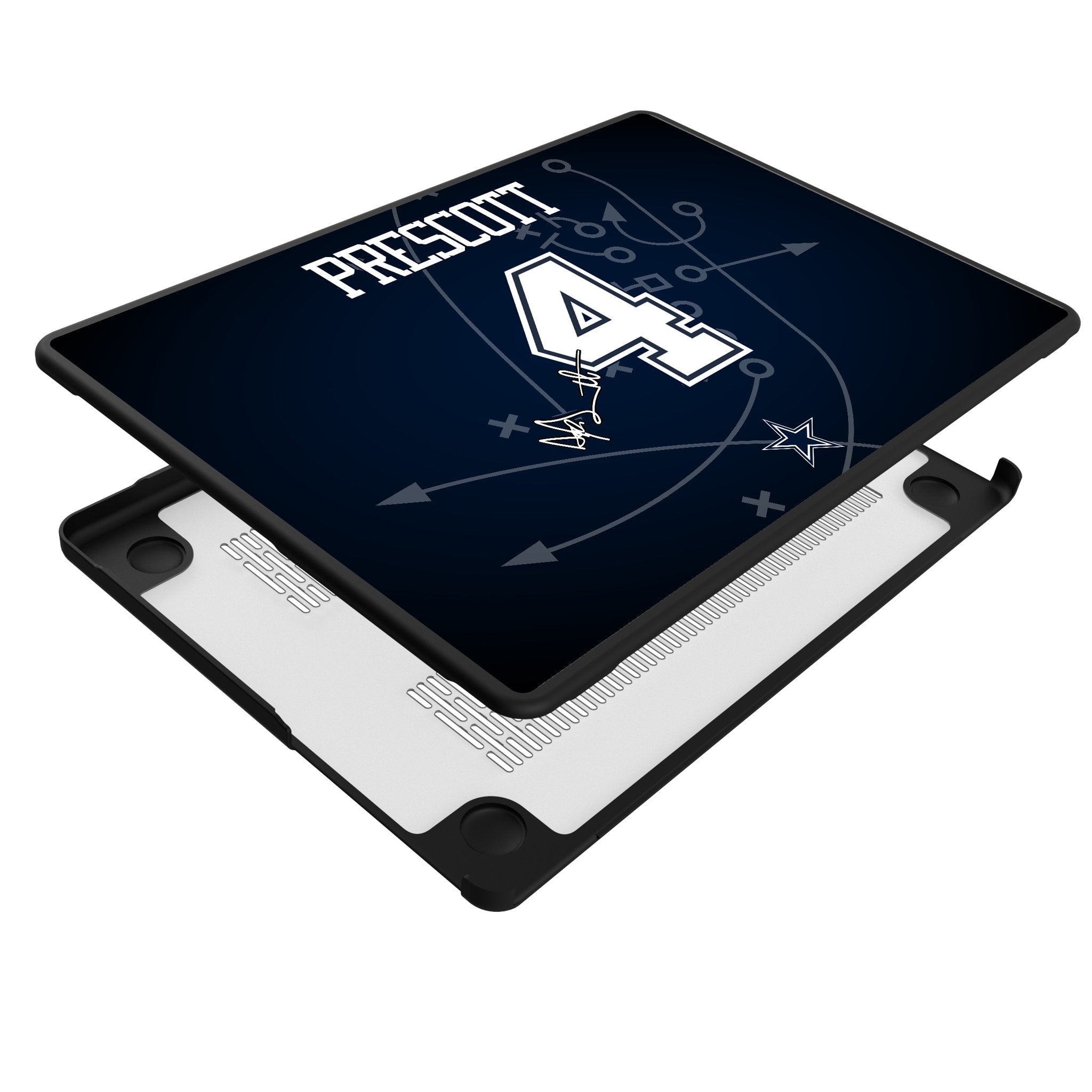 Dak Prescott Dallas Cowboys 4 Game Tactic Laptop Case for Apple MacBook - Sports Gifts, Sports Memorabilia, Sports Collectibles, Fan Shop