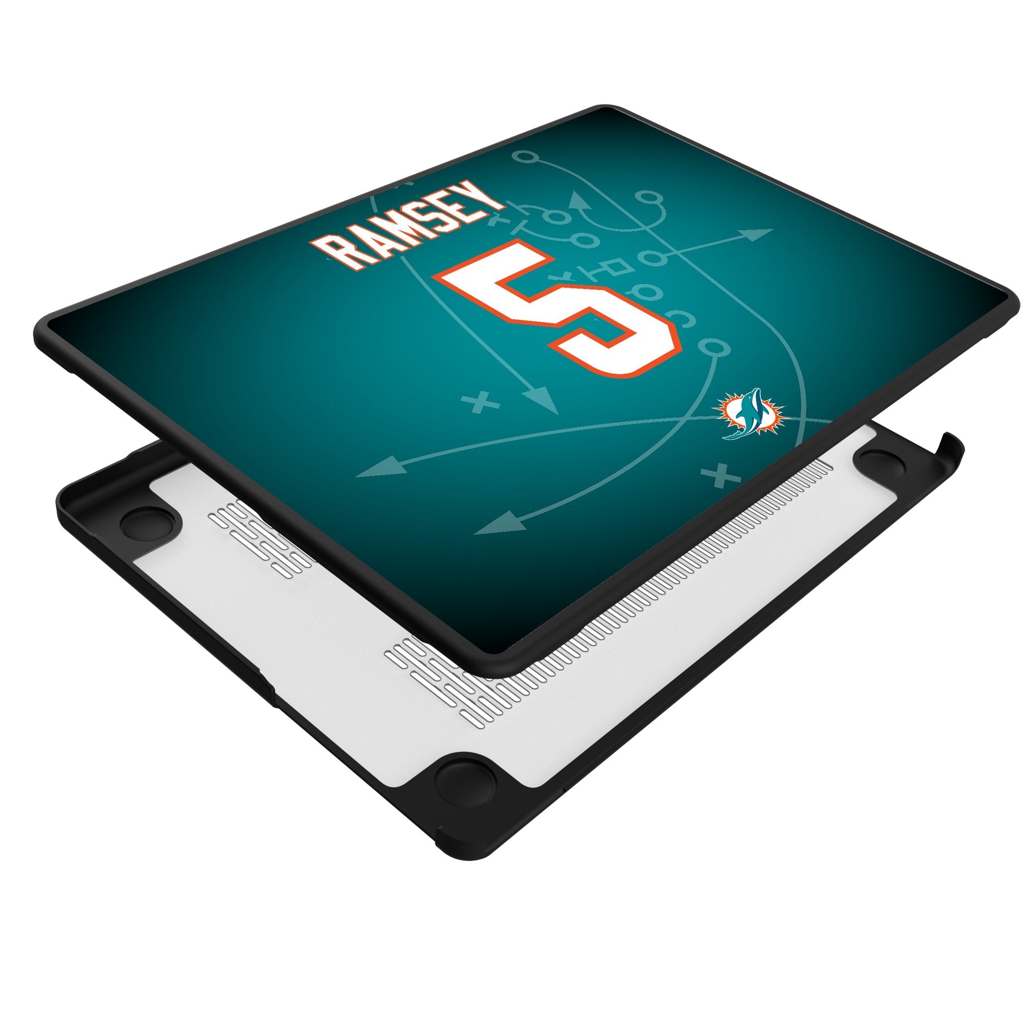 Jalen Ramsey Miami Dolphins 5 Game Tactic Laptop Case for Apple MacBook - Sports Gifts, Sports Memorabilia, Sports Collectibles, Fan Shop
