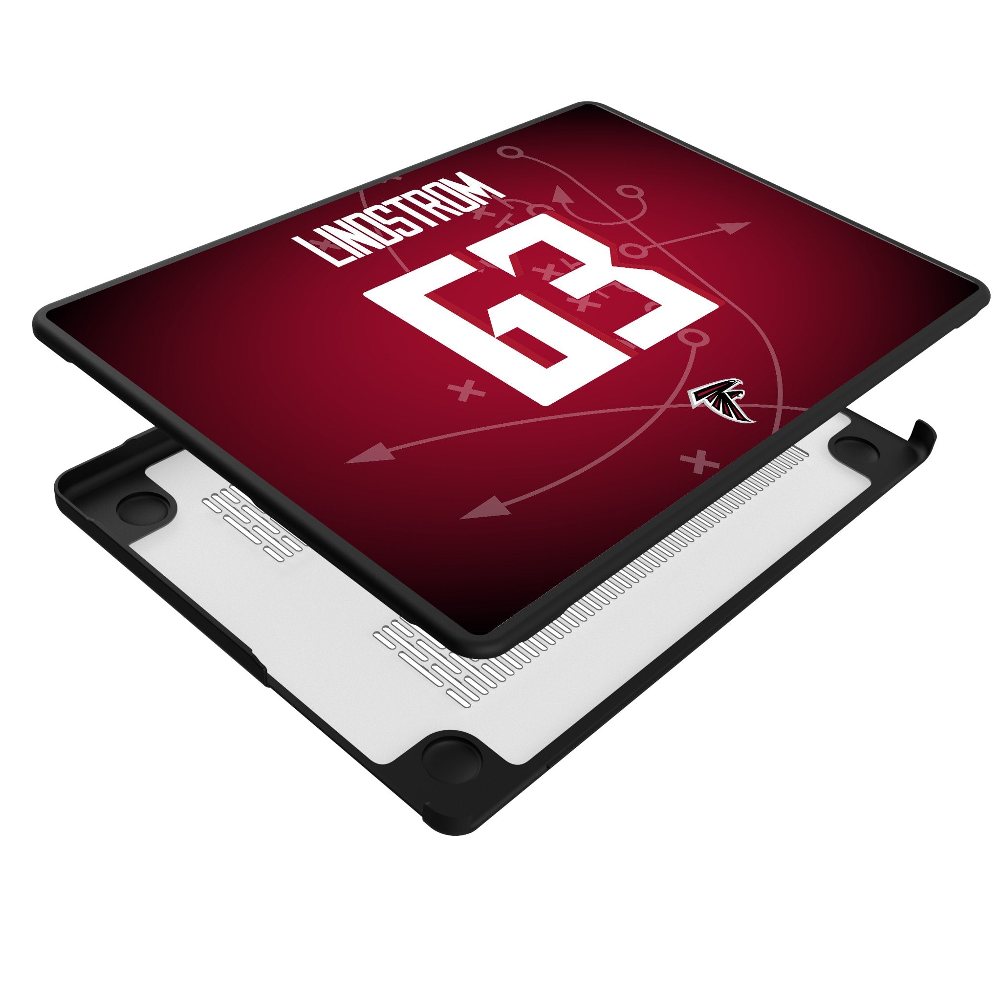 Chris Lindstrom Atlanta Falcons 63 Game Tactic Laptop Case for Apple MacBook - Sports Gifts, Sports Memorabilia, Sports Collectibles, Fan Shop