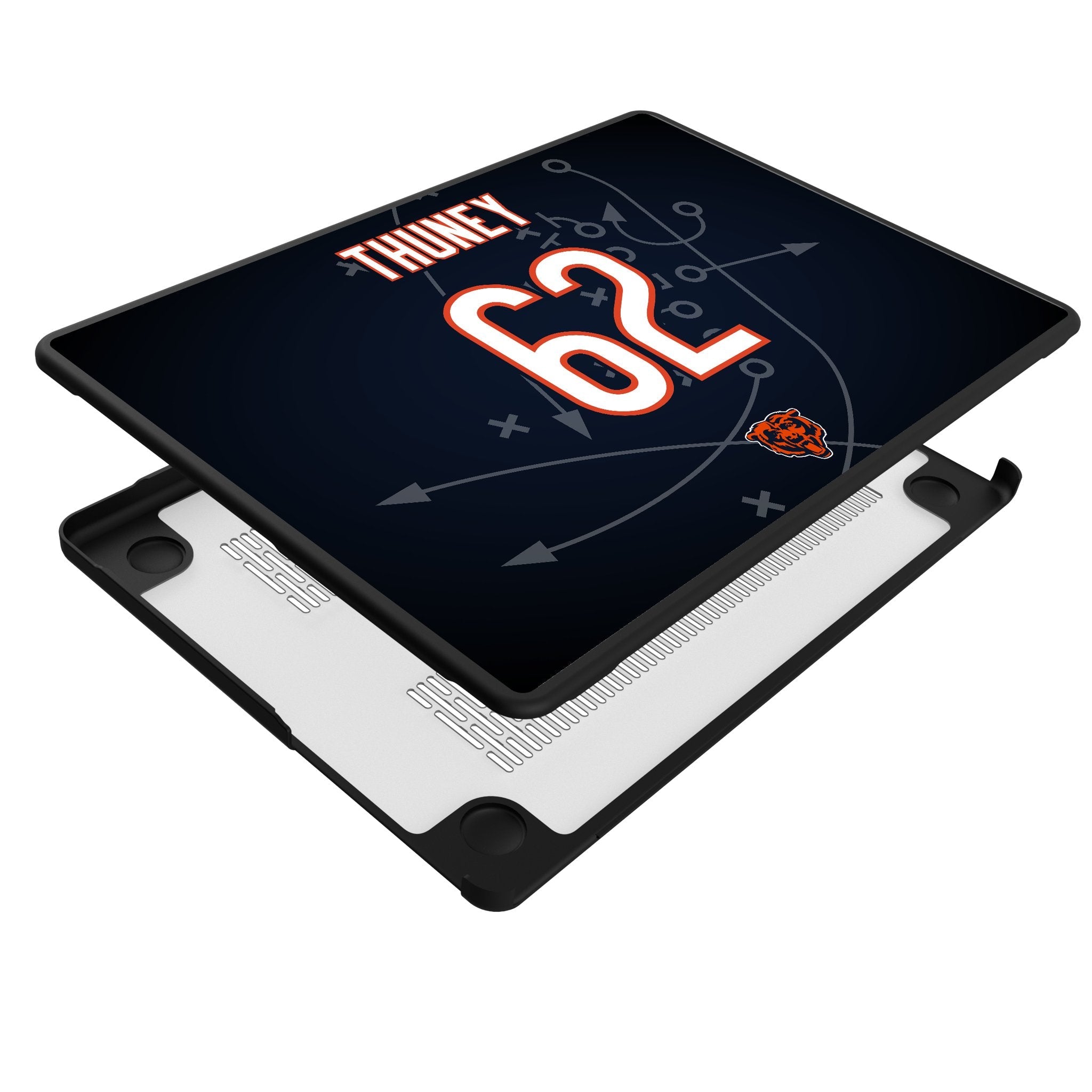 Joe Thuney Chicago Bears 62 Game Tactic Laptop Case for Apple MacBook - Sports Gifts, Sports Memorabilia, Sports Collectibles, Fan Shop