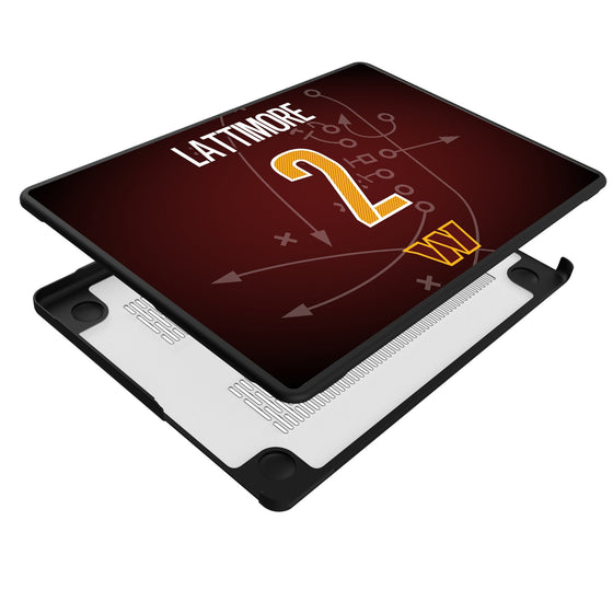 Marshon Lattimore Washington Commanders 2 Game Tactic Laptop Case for Apple MacBook - Sports Gifts, Sports Memorabilia, Sports Collectibles, Fan Shop