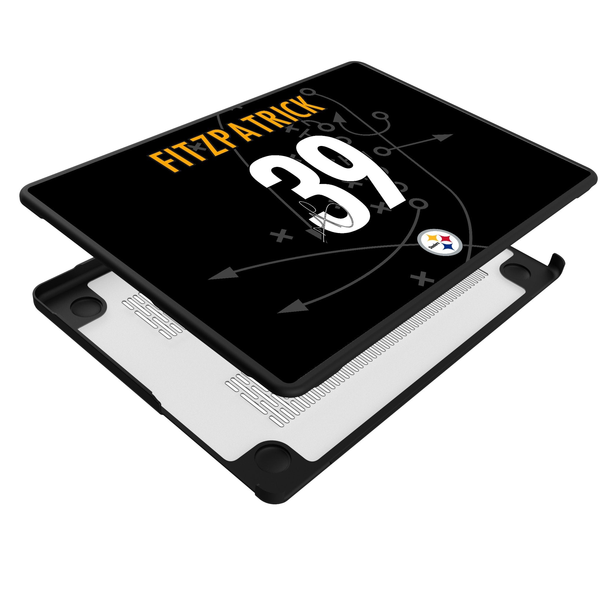 Minkah Fitzpatrick Pittsburgh Steelers 39 Game Tactic Laptop Case for Apple MacBook - Sports Gifts, Sports Memorabilia, Sports Collectibles, Fan Shop