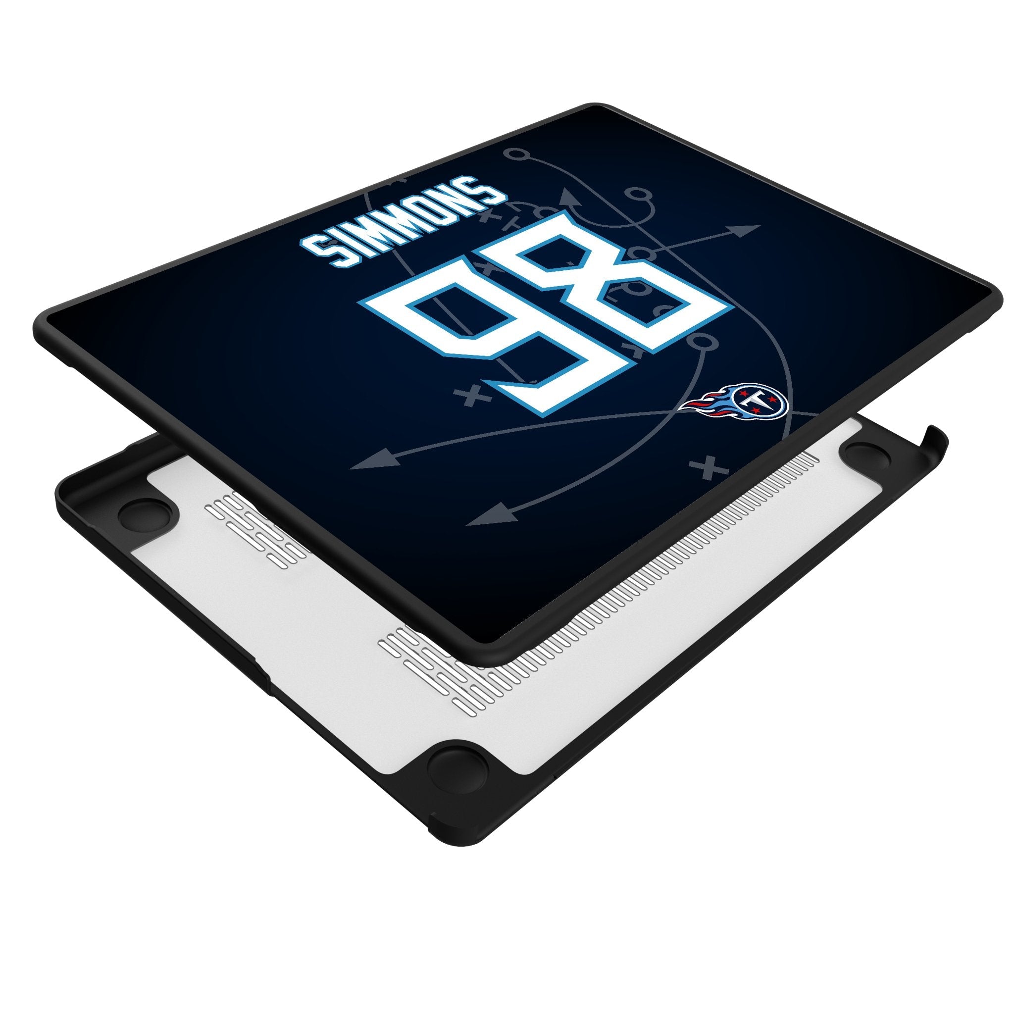 Jeffery Simmons Tennessee Titans 98 Game Tactic Laptop Case for Apple MacBook - Sports Gifts, Sports Memorabilia, Sports Collectibles, Fan Shop