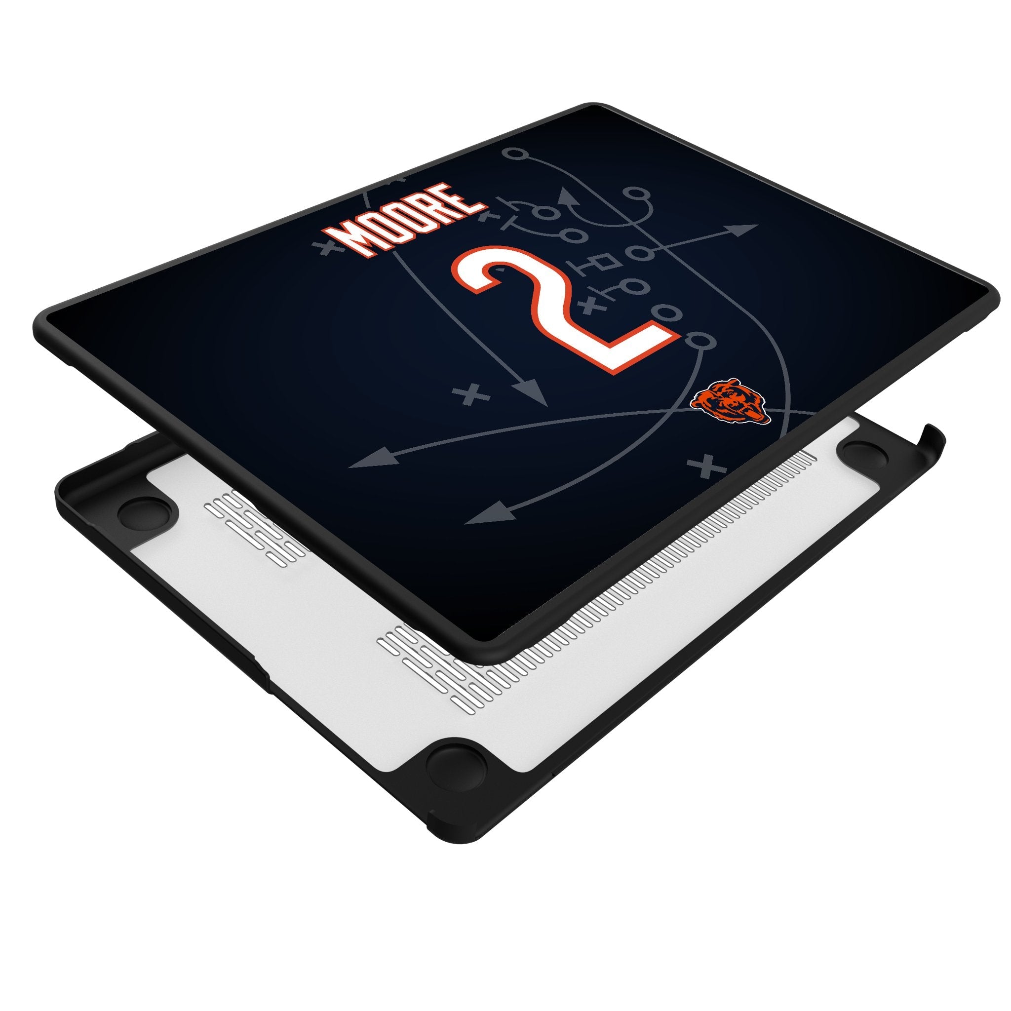 DJ Moore Chicago Bears 2 Game Tactic Laptop Case for Apple MacBook - Sports Gifts, Sports Memorabilia, Sports Collectibles, Fan Shop