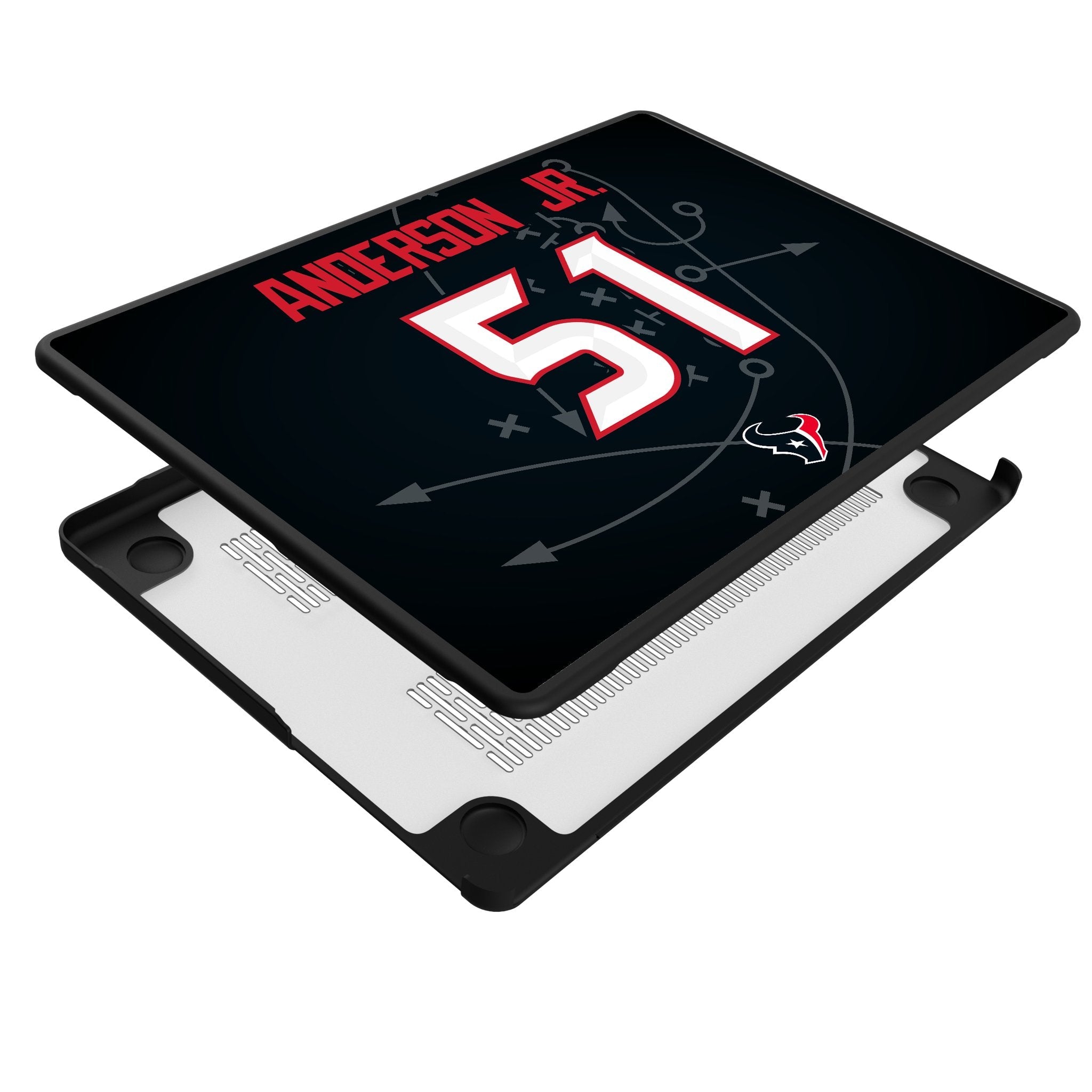 Will Anderson Jr. Houston Texans 51 Game Tactic Laptop Case for Apple MacBook - Sports Gifts, Sports Memorabilia, Sports Collectibles, Fan Shop