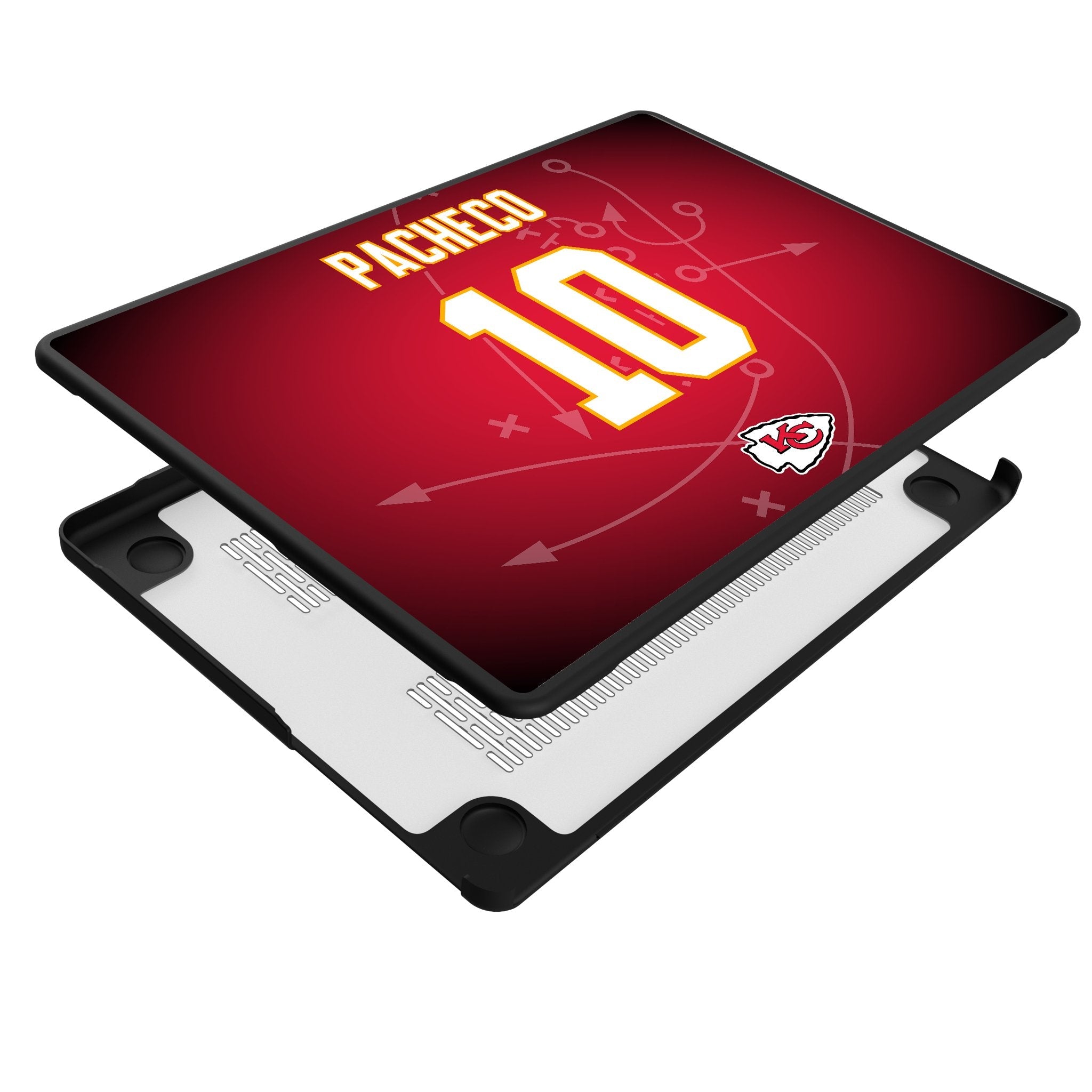 Isiah Pacheco Kansas City Chiefs 10 Game Tactic Laptop Case for Apple MacBook - Sports Gifts, Sports Memorabilia, Sports Collectibles, Fan Shop