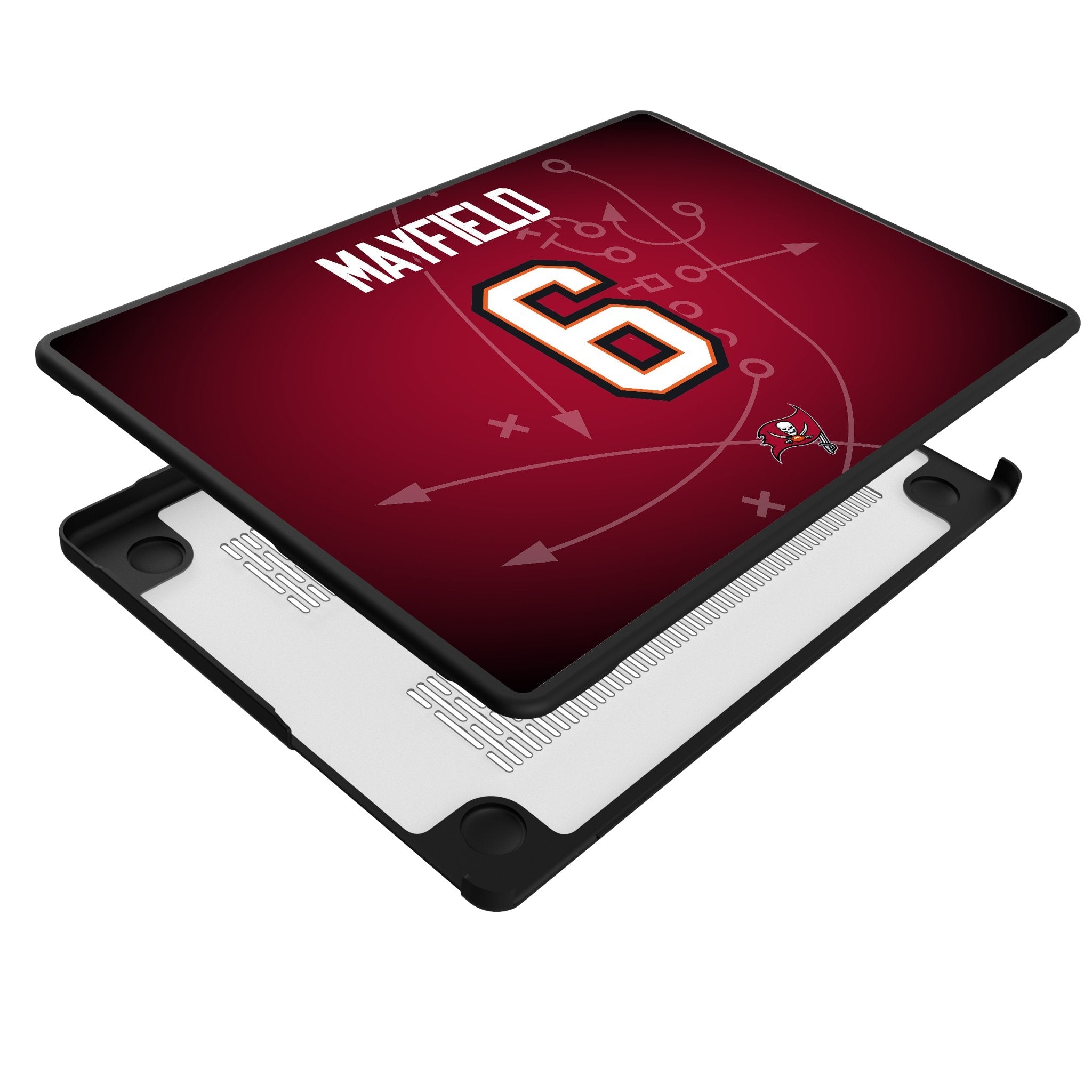 Baker Mayfield Tampa Bay Buccaneers 6 Game Tactic Laptop Case for Apple MacBook - Sports Gifts, Sports Memorabilia, Sports Collectibles, Fan Shop