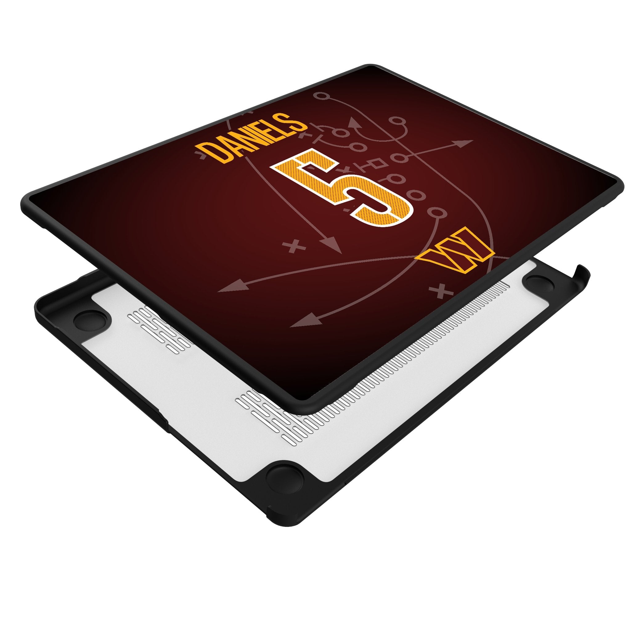 Jayden Daniels Washington Commanders 5 Game Tactic Laptop Case for Apple MacBook - Sports Gifts, Sports Memorabilia, Sports Collectibles, Fan Shop