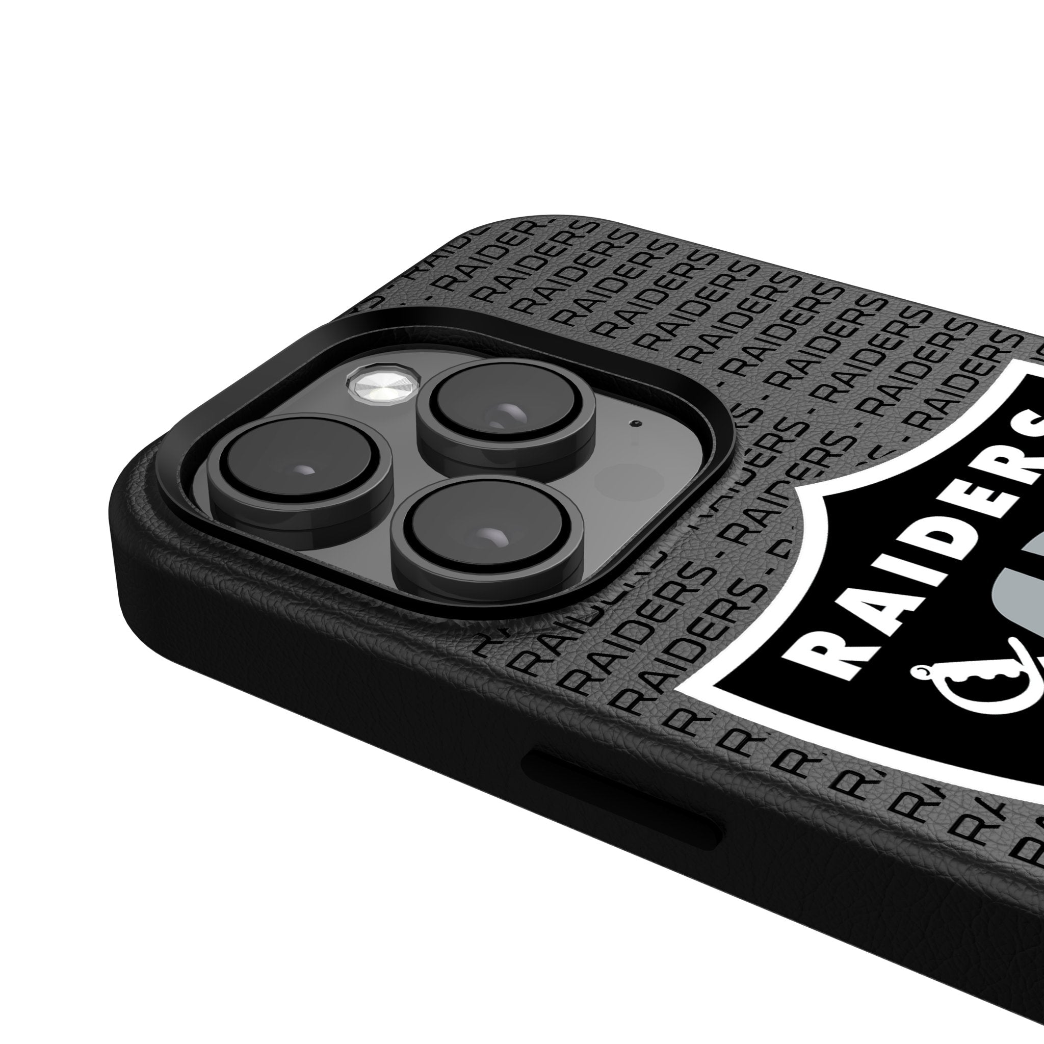 Las Vegas Raiders Text Backdrop MagSafe Compatible Phone Case for Apple iPhone - Sports Gifts, Sports Memorabilia, Sports Collectibles, Fan Shop