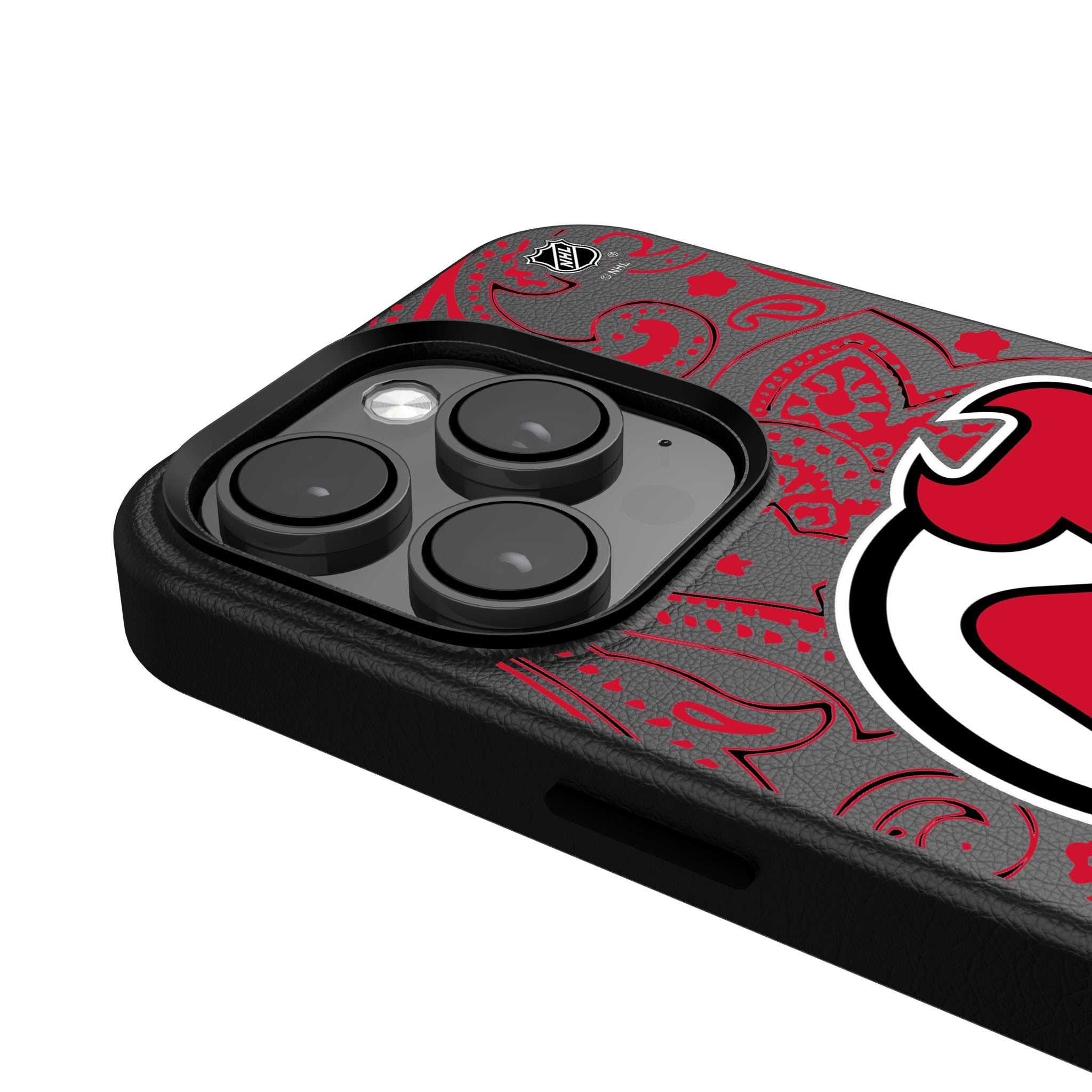 New Jersey Devils Paisley MagSafe Compatible Phone Case for Apple iPhone - Sports Gifts, Sports Memorabilia, Sports Collectibles, Fan Shop