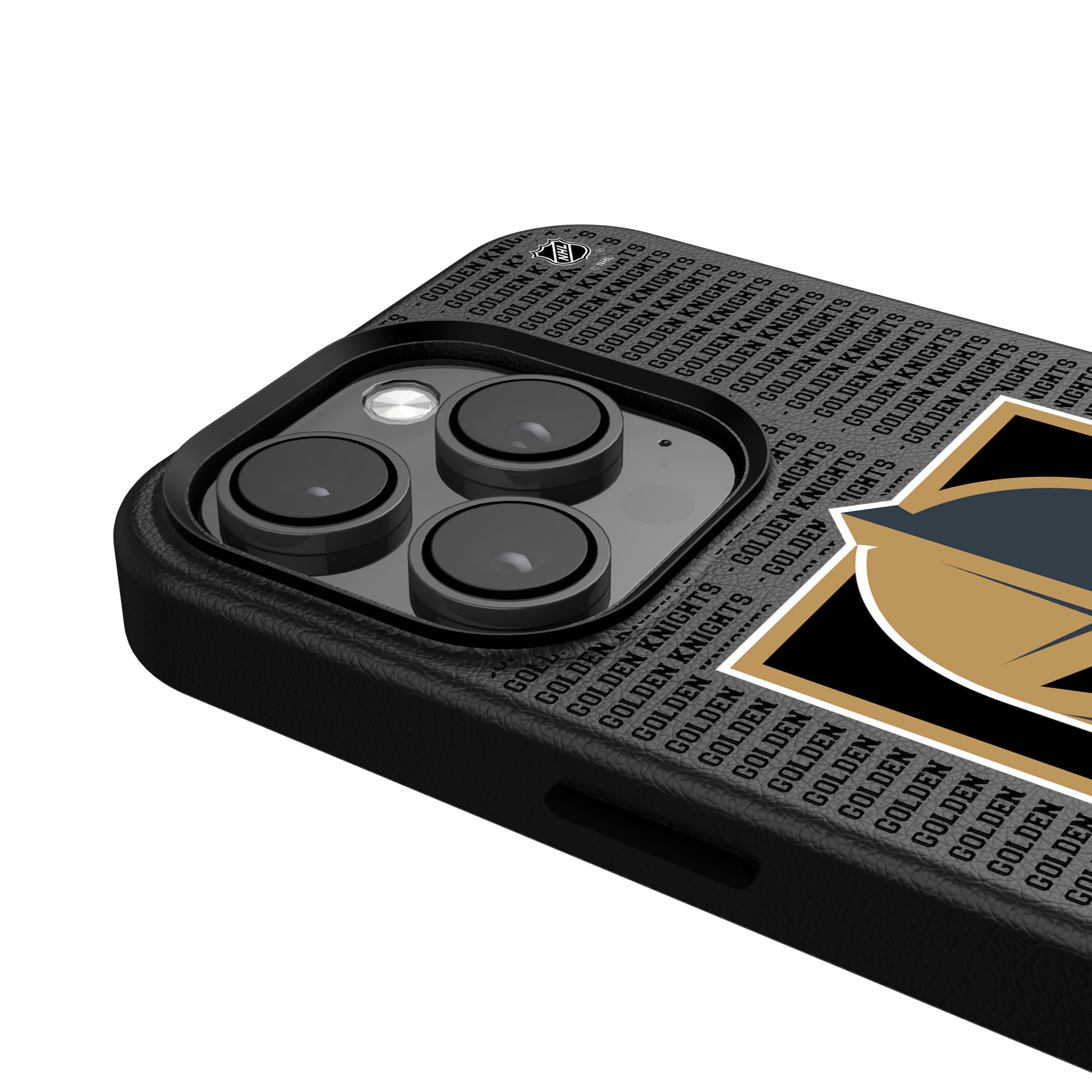 Vegas Golden Knights Text Backdrop MagSafe Compatible Phone Case for Apple iPhone - Sports Gifts, Sports Memorabilia, Sports Collectibles, Fan Shop