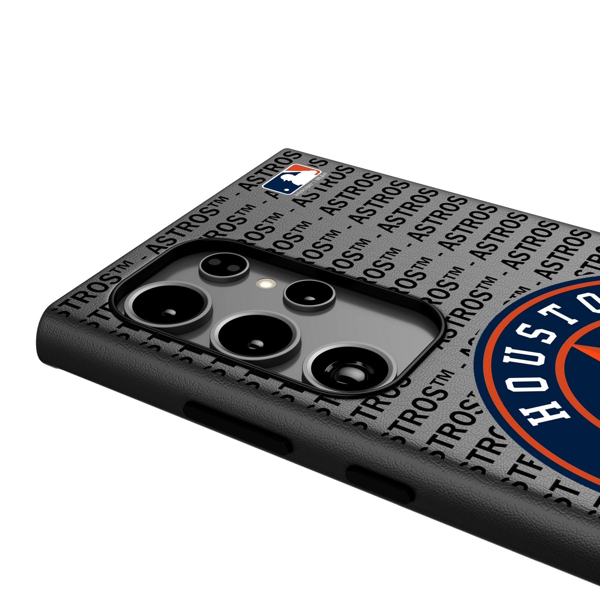 Houston Astros Text Backdrop MagSafe Compatible Phone Case for Samsung Galaxy - Sports Gifts, Sports Memorabilia, Sports Collectibles, Fan Shop