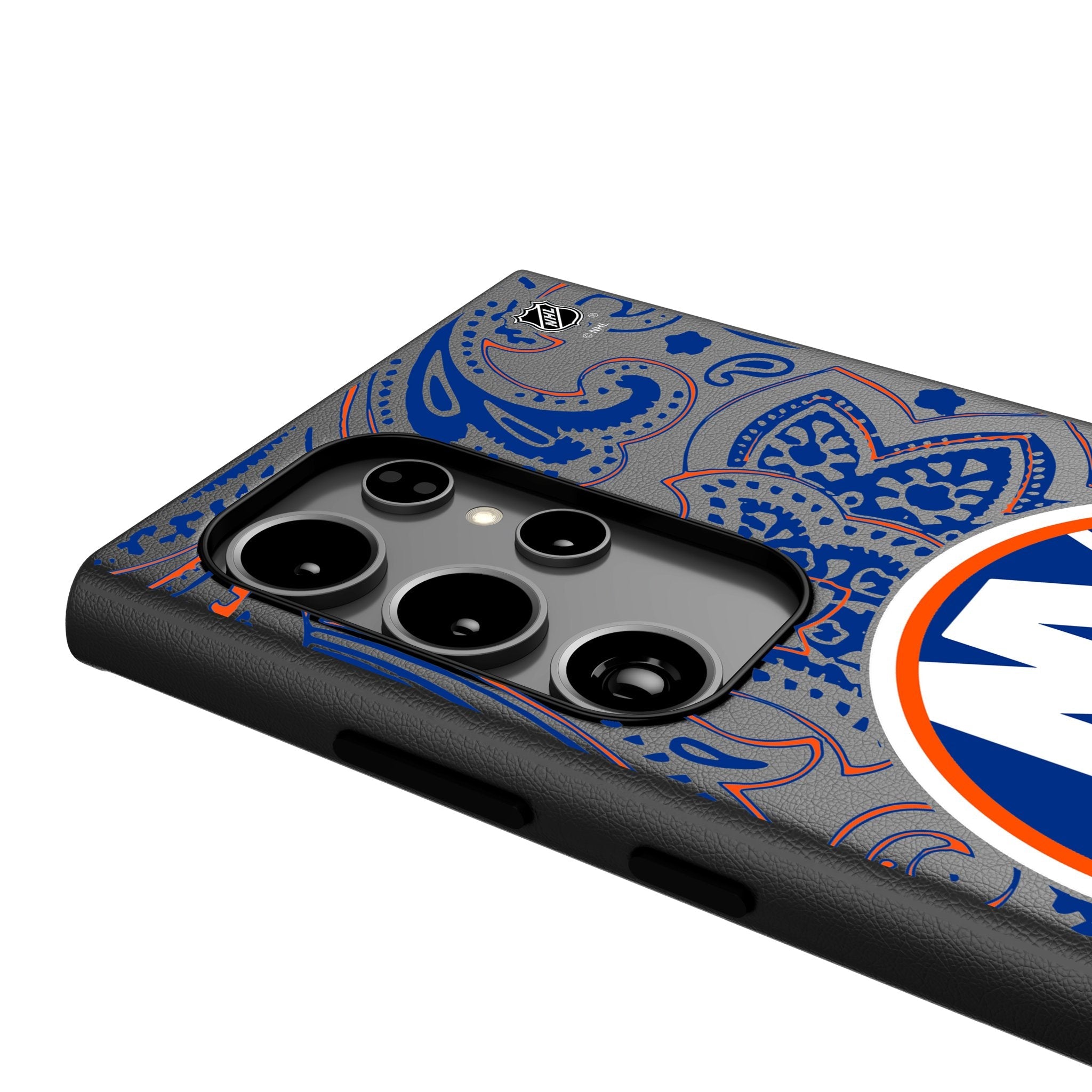 New York Islanders Paisley MagSafe Compatible Phone Case for Samsung Galaxy - Sports Gifts, Sports Memorabilia, Sports Collectibles, Fan Shop