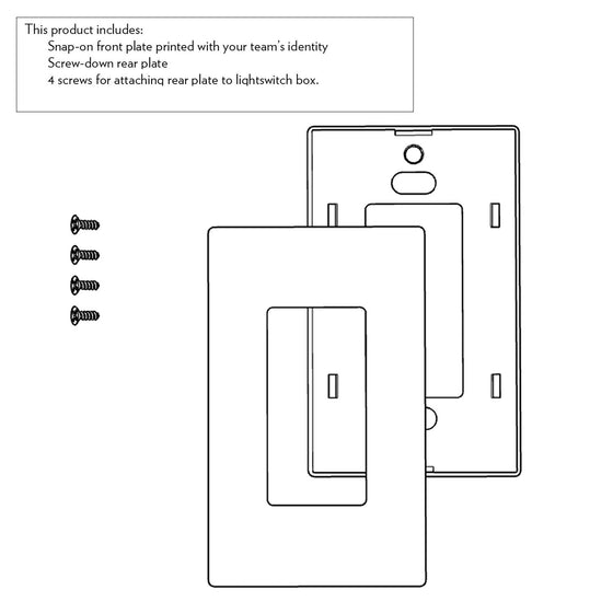 Utah Mammoth Linen Hidden-Screw Light Switch Plate - Sports Gifts, Sports Memorabilia, Sports Collectibles, Fan Shop