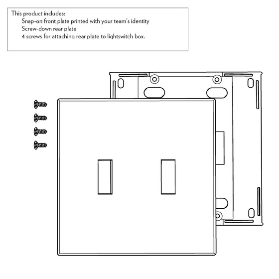 Utah Mammoth Linen Hidden-Screw Light Switch Plate - Sports Gifts, Sports Memorabilia, Sports Collectibles, Fan Shop